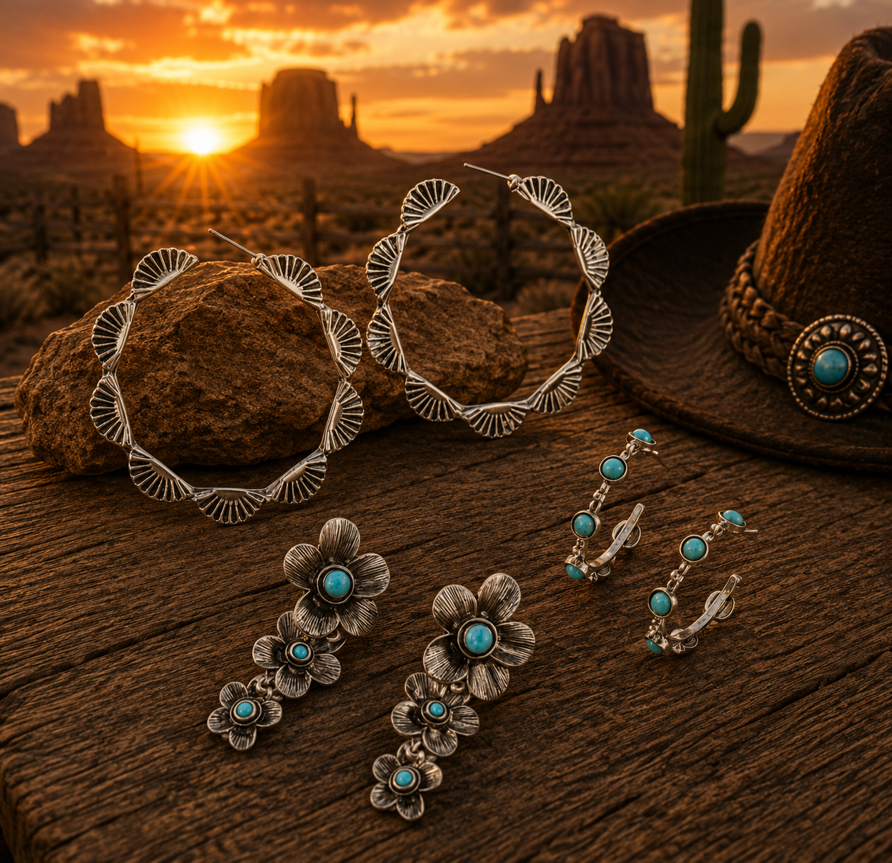 Western Dangling Earrings