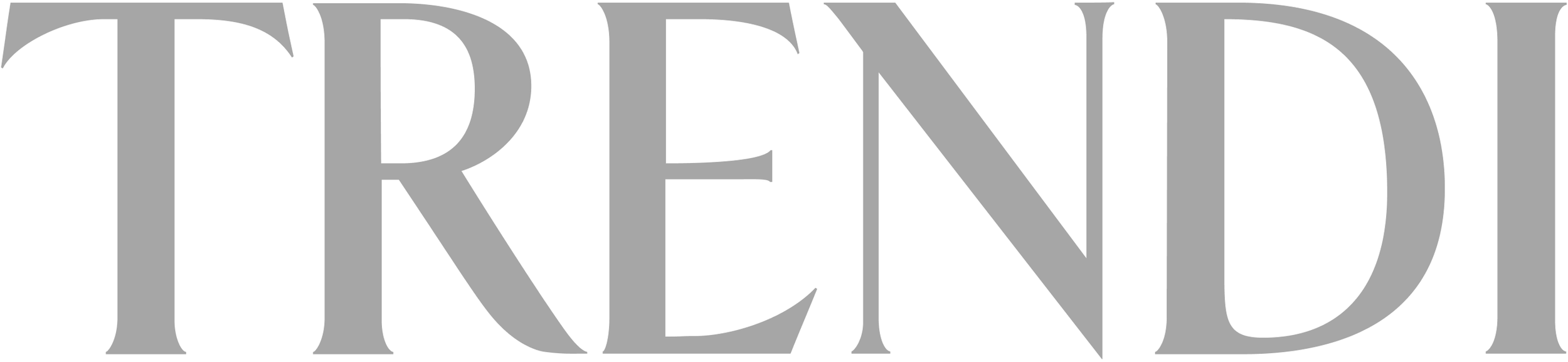 Black and white image of the word 'TREND' in large, bold letters.