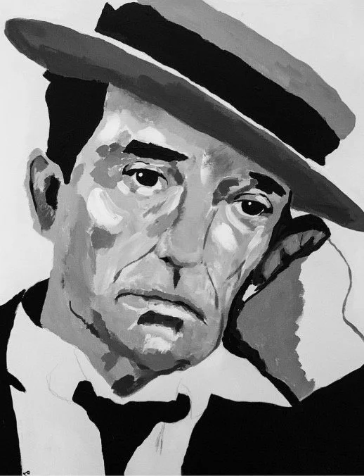 "Buster Keaton" 16x20 acrylic on canvas [SOLD]