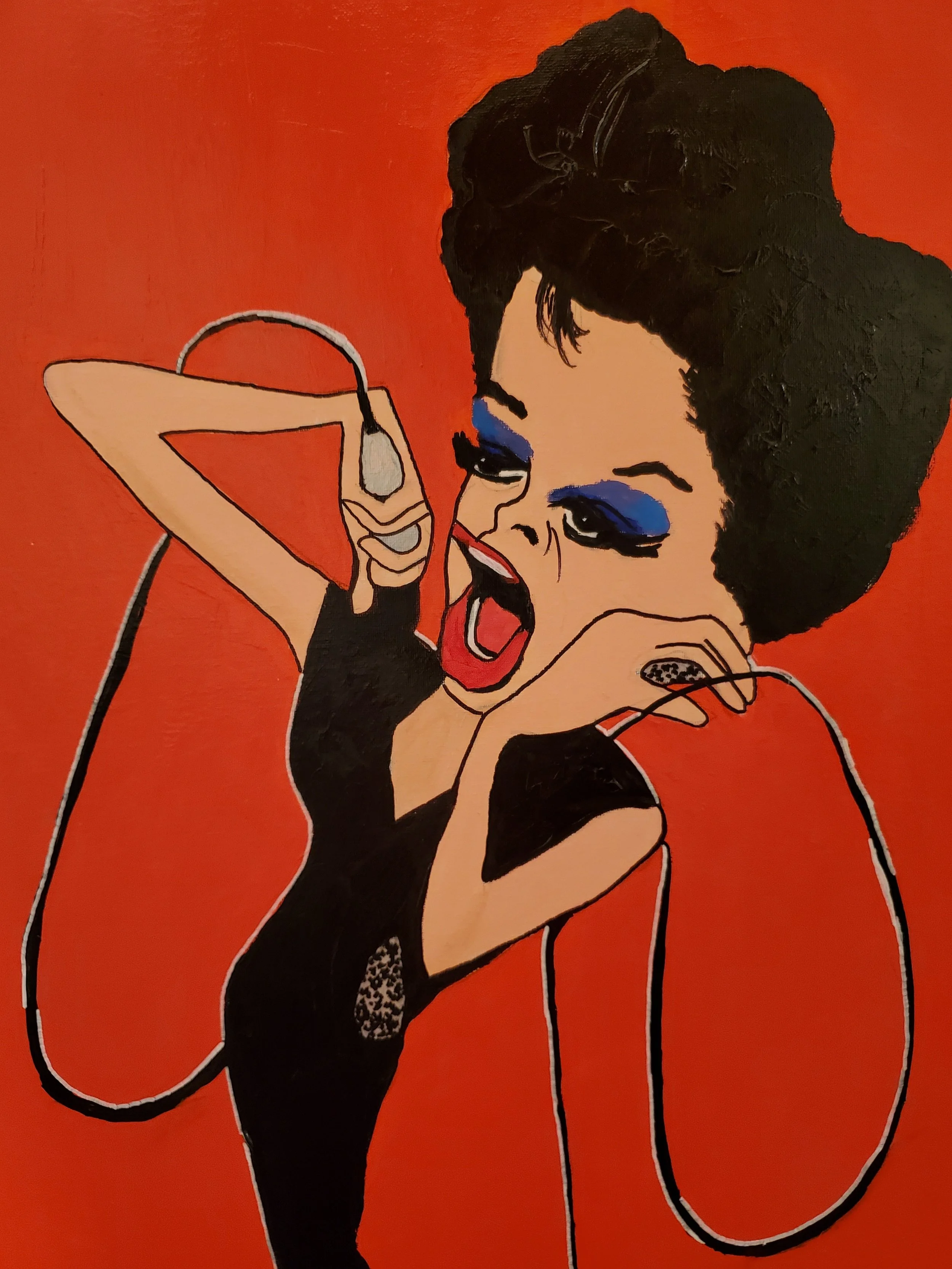 "Judy Garland" acrylic on stretched canvas [SOLD]