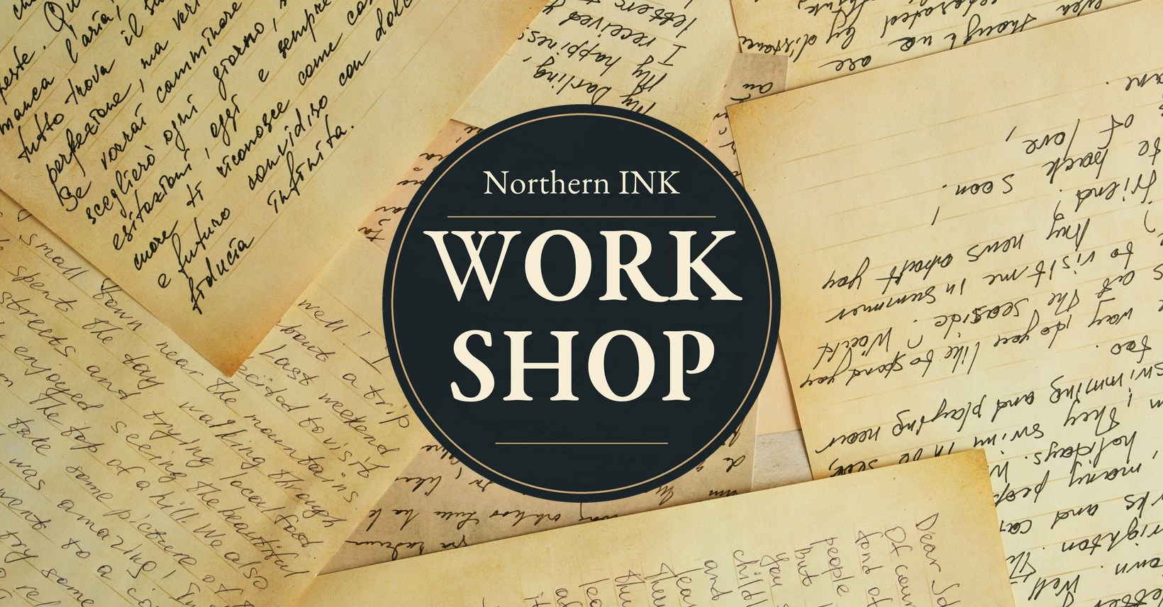 Northern INK Workshop emblem over handwritten letters.