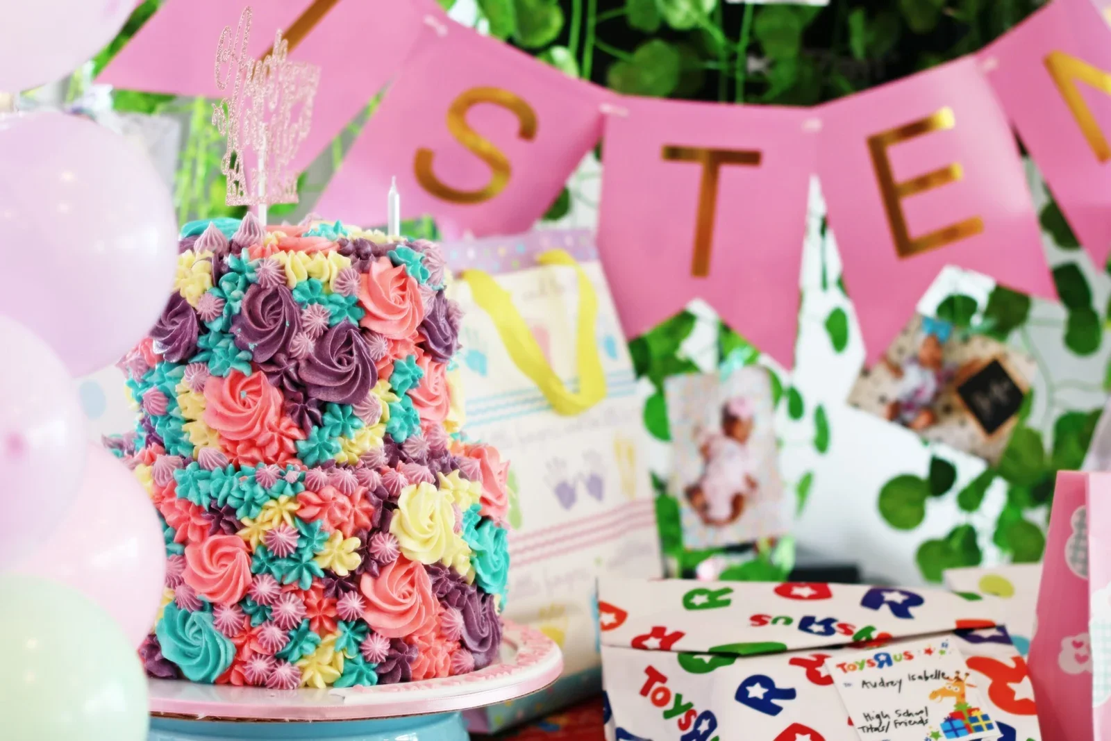 Audrey's Baptism: A simple pastel themed party
