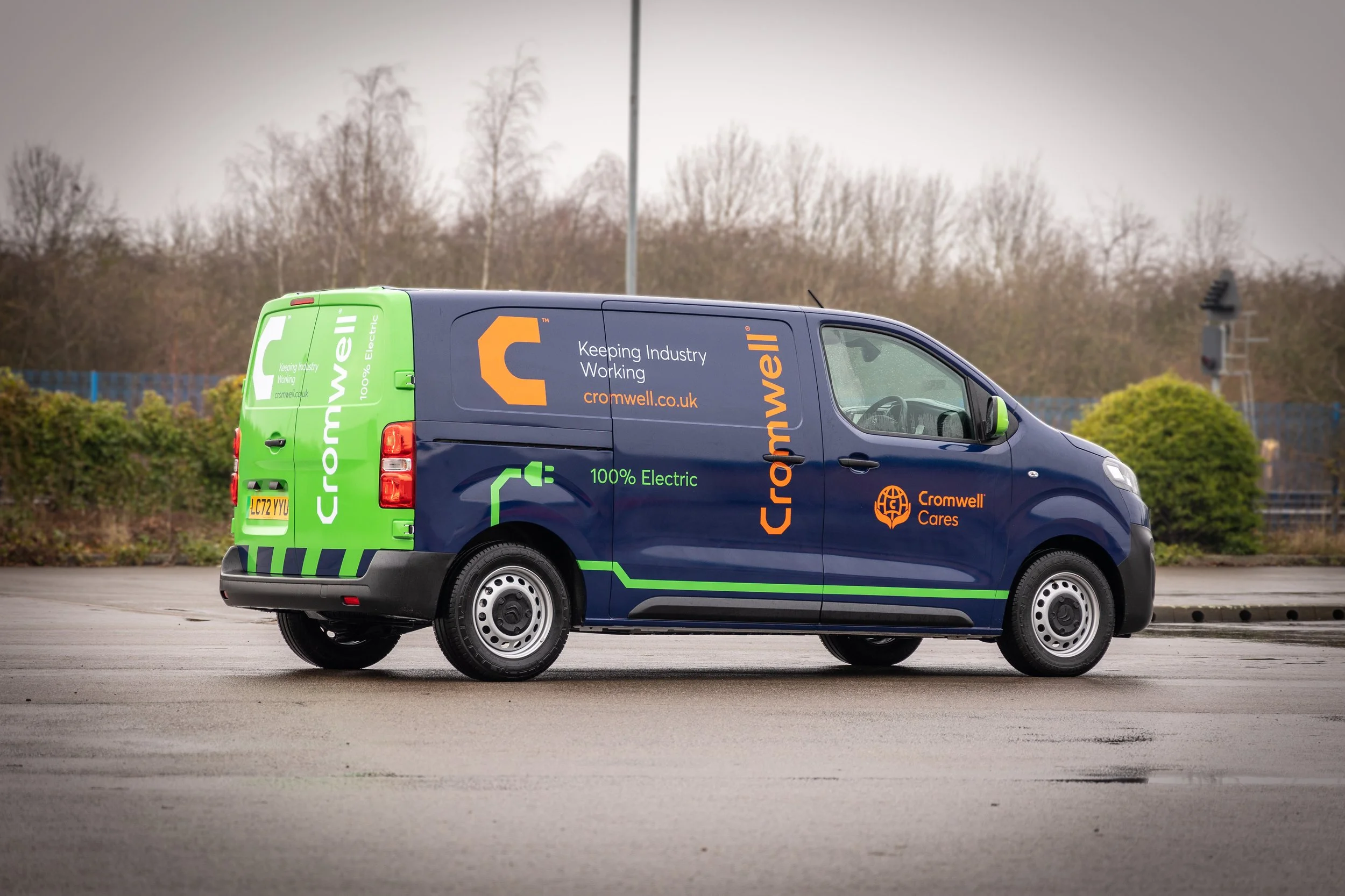 Transport photography electric van