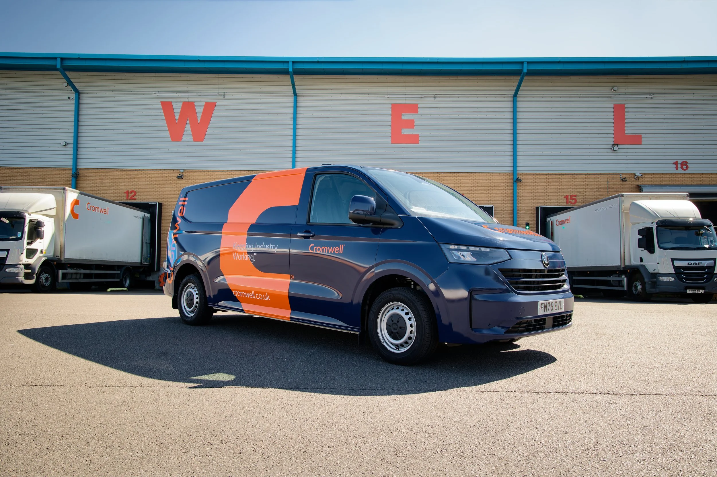 Transport photography delivery van and lorries