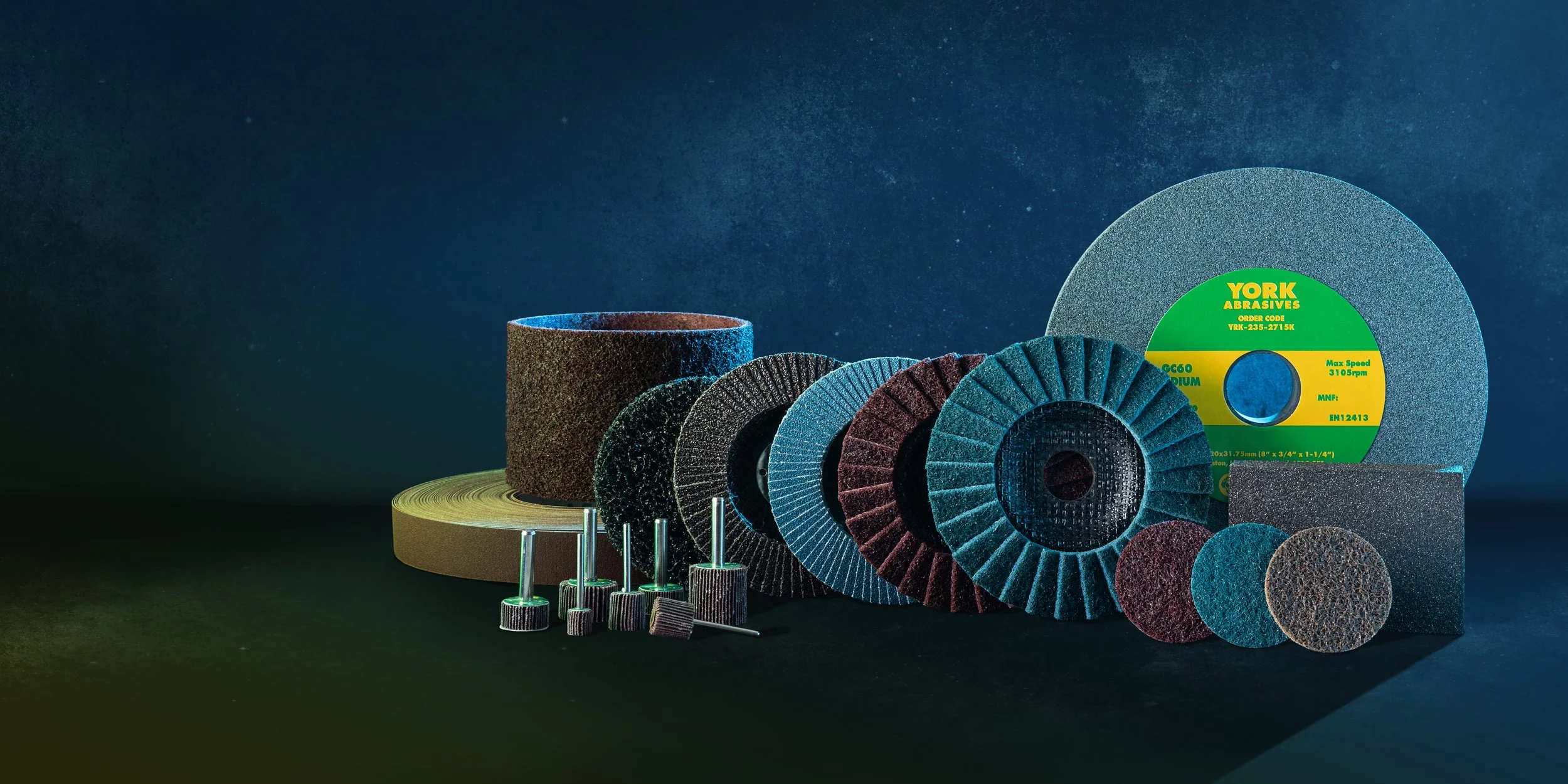 Commercial photography abrasive discs