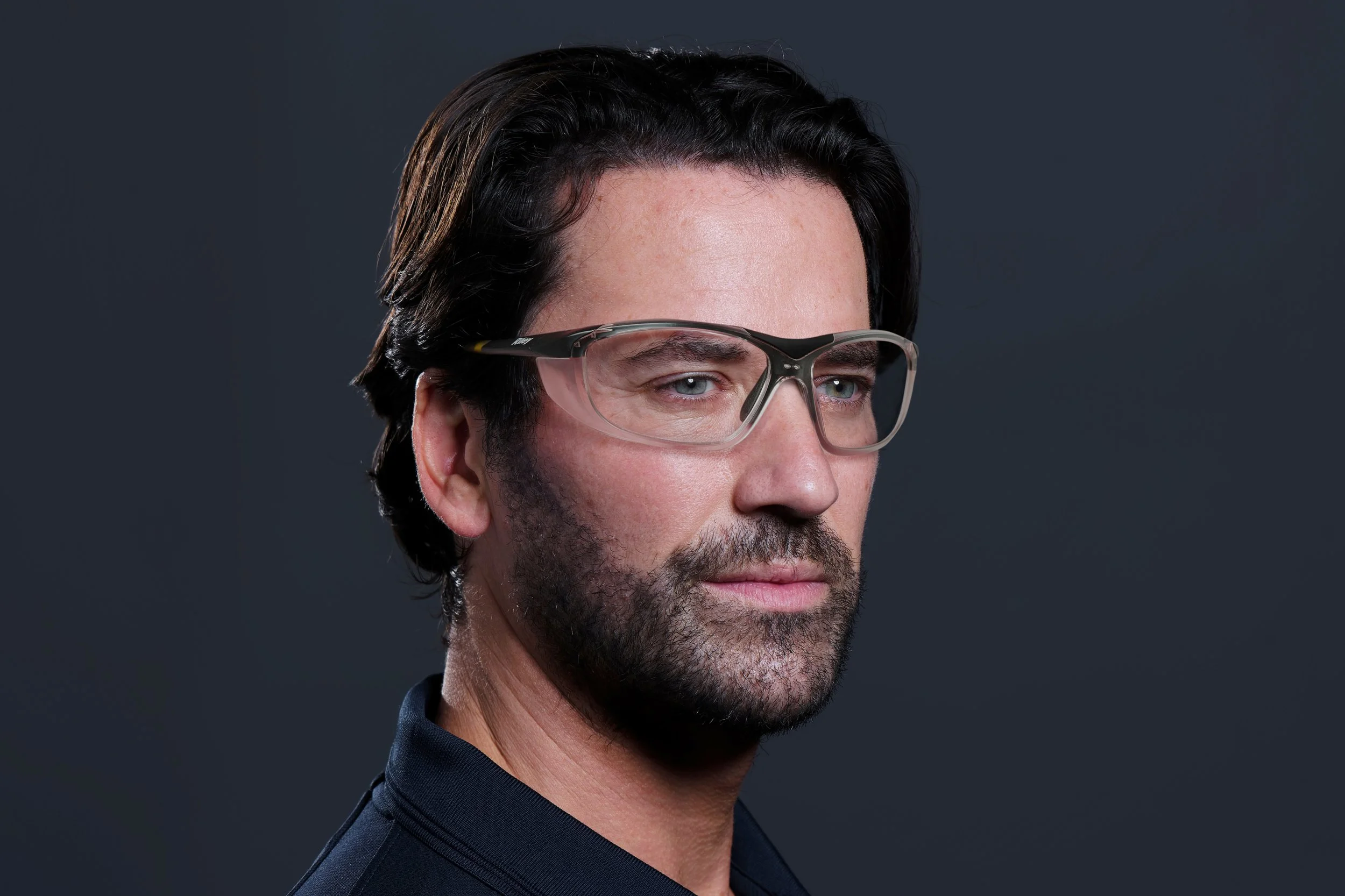 Headshot of a mean wearing safety glasses