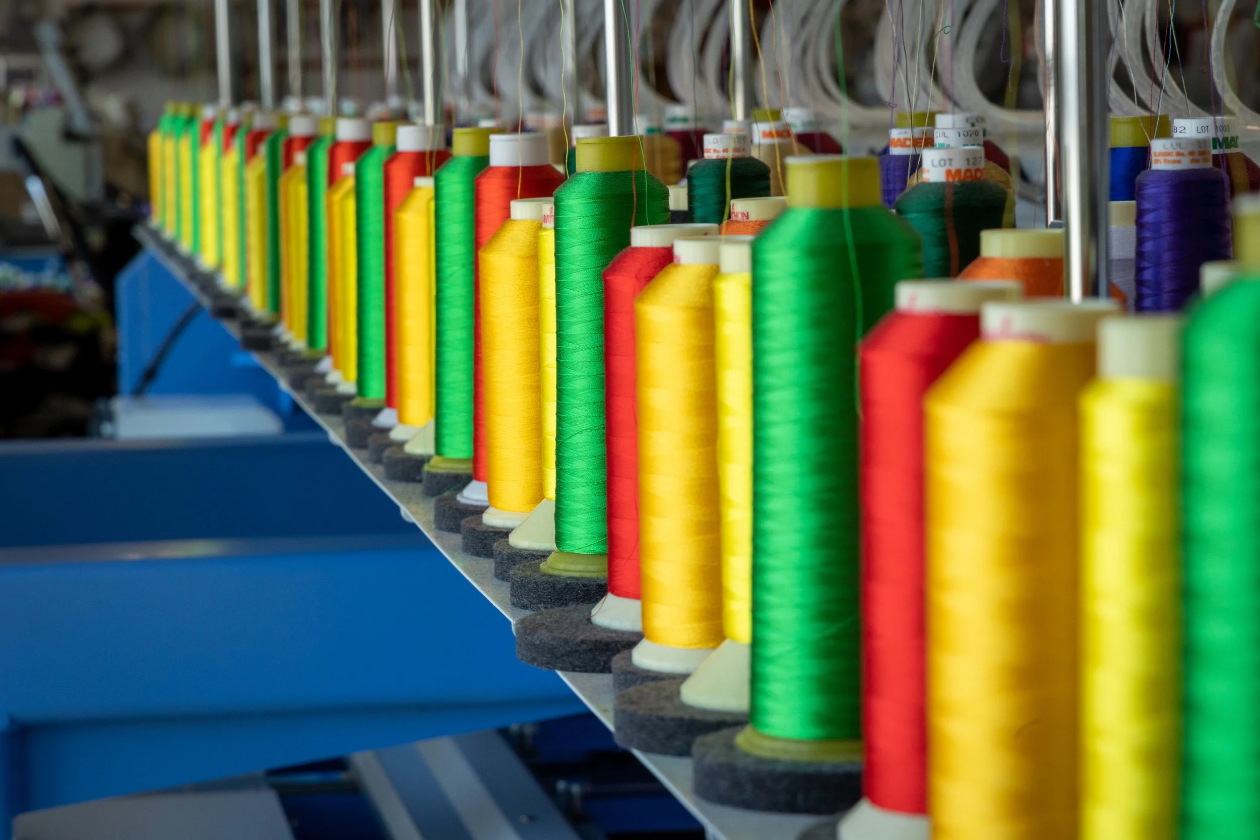 Industrial photography embroidery