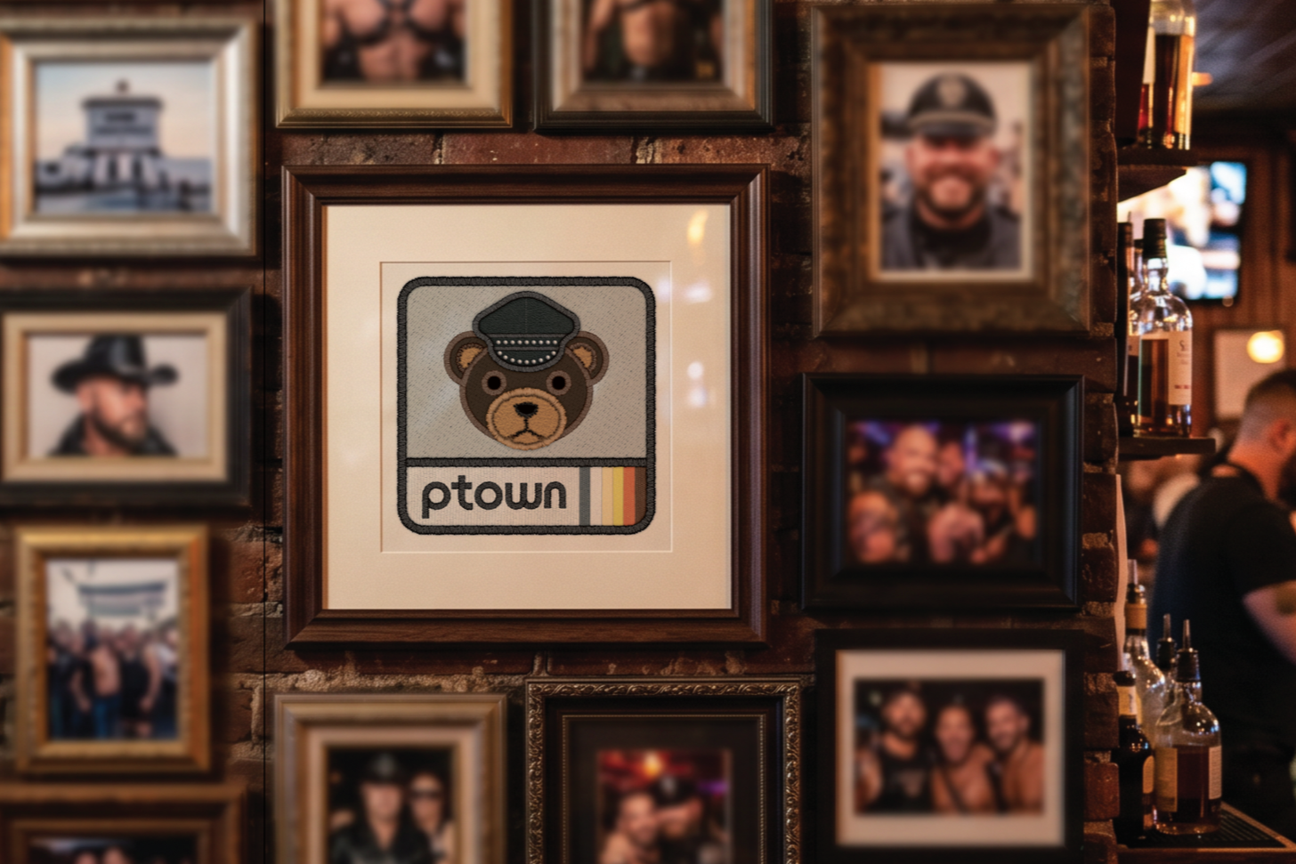 ptown bear patch print