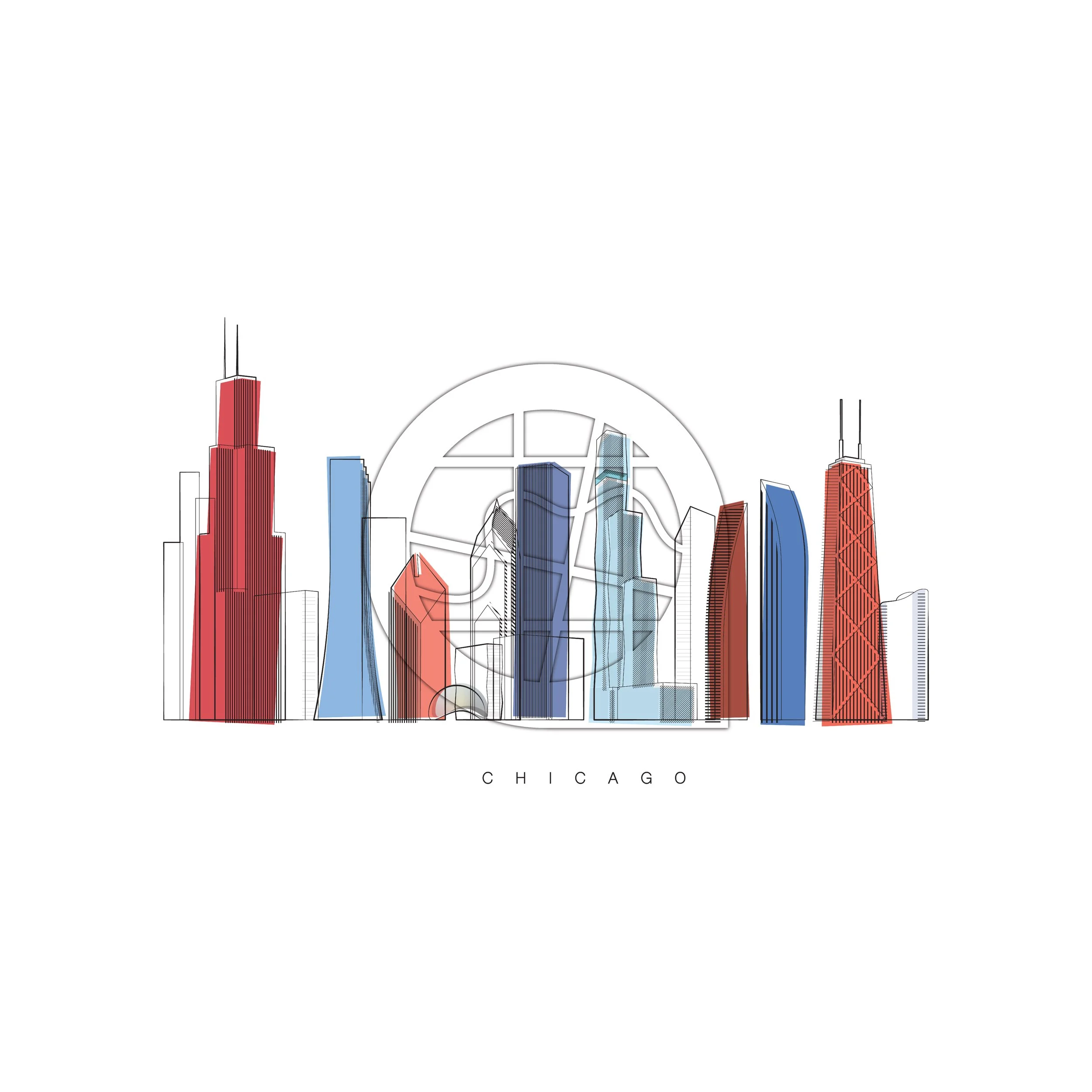 Chicago Skyline Red & Blue.jpg