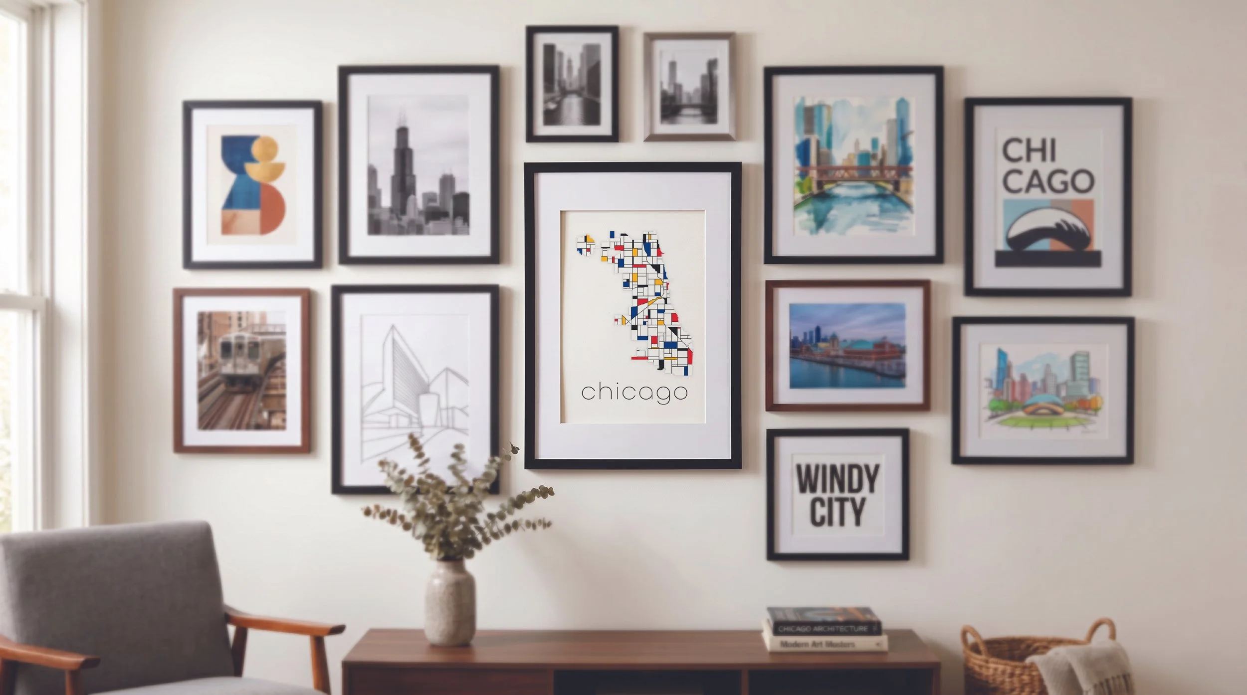 chicago mondrian map