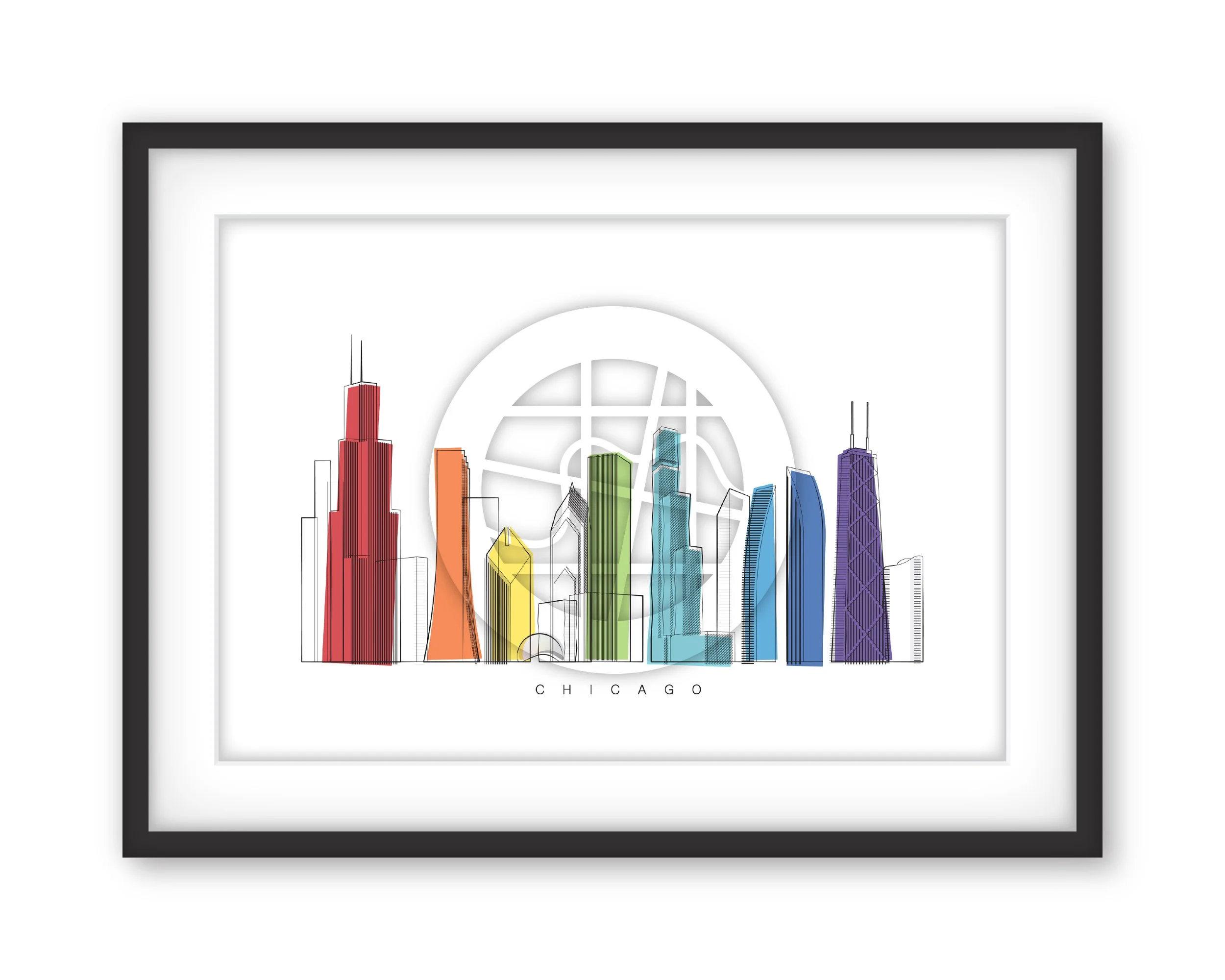 Chicago Rainbow Skyline Frame.jpg