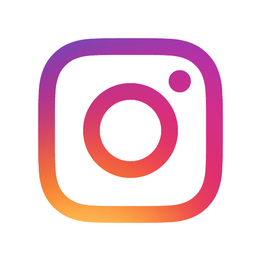 Logo Instagram coloré avec un cercle et une petite sphère en haut à droite