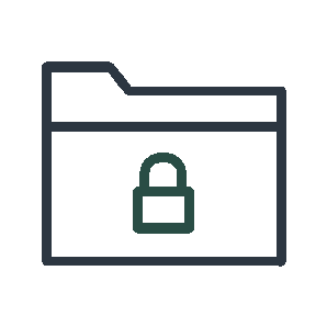 Locked folder icon
