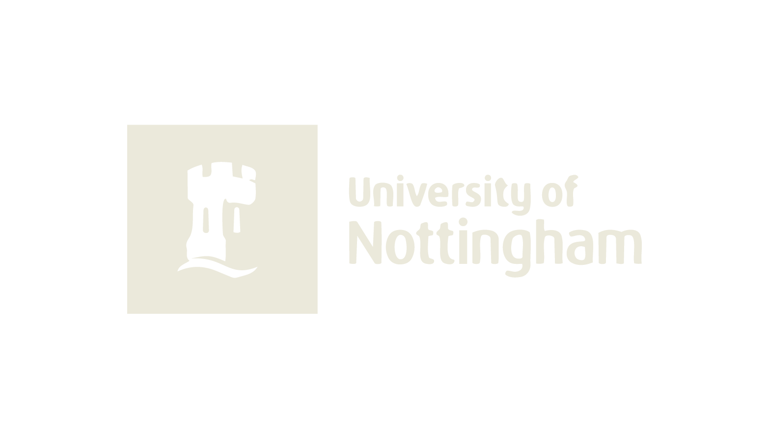 University of Nottingham logo with a stylized tower emblem and text.