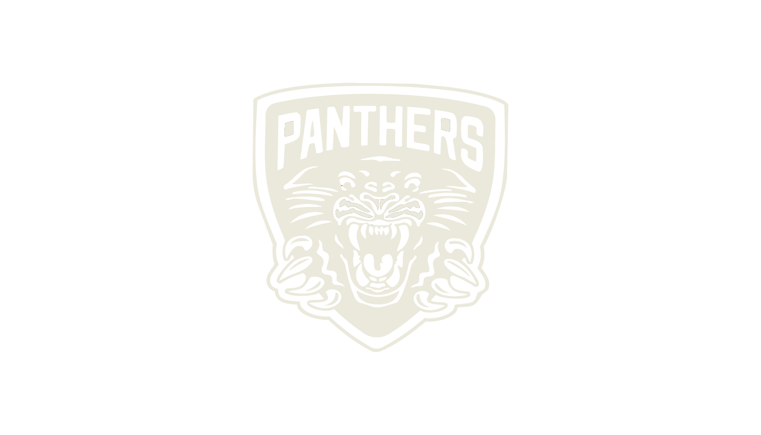 Nottingham Panthers sports team logo with a roaring panther's face inside a shield shape and the word 'PANTHERS' at the top.