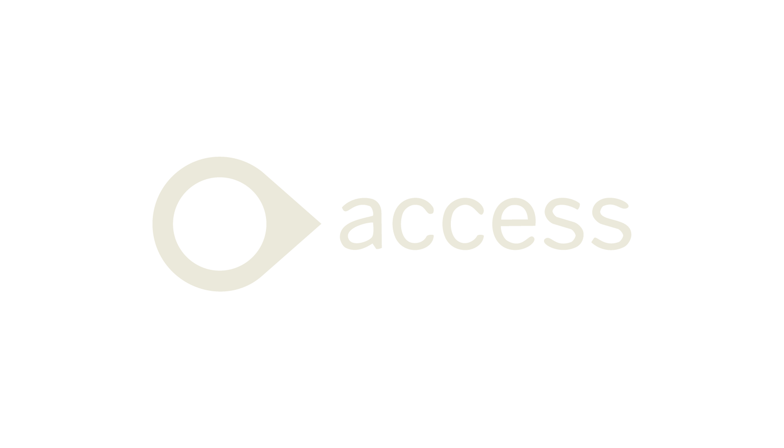 Logo with an eye icon and the word 'access' beside it.