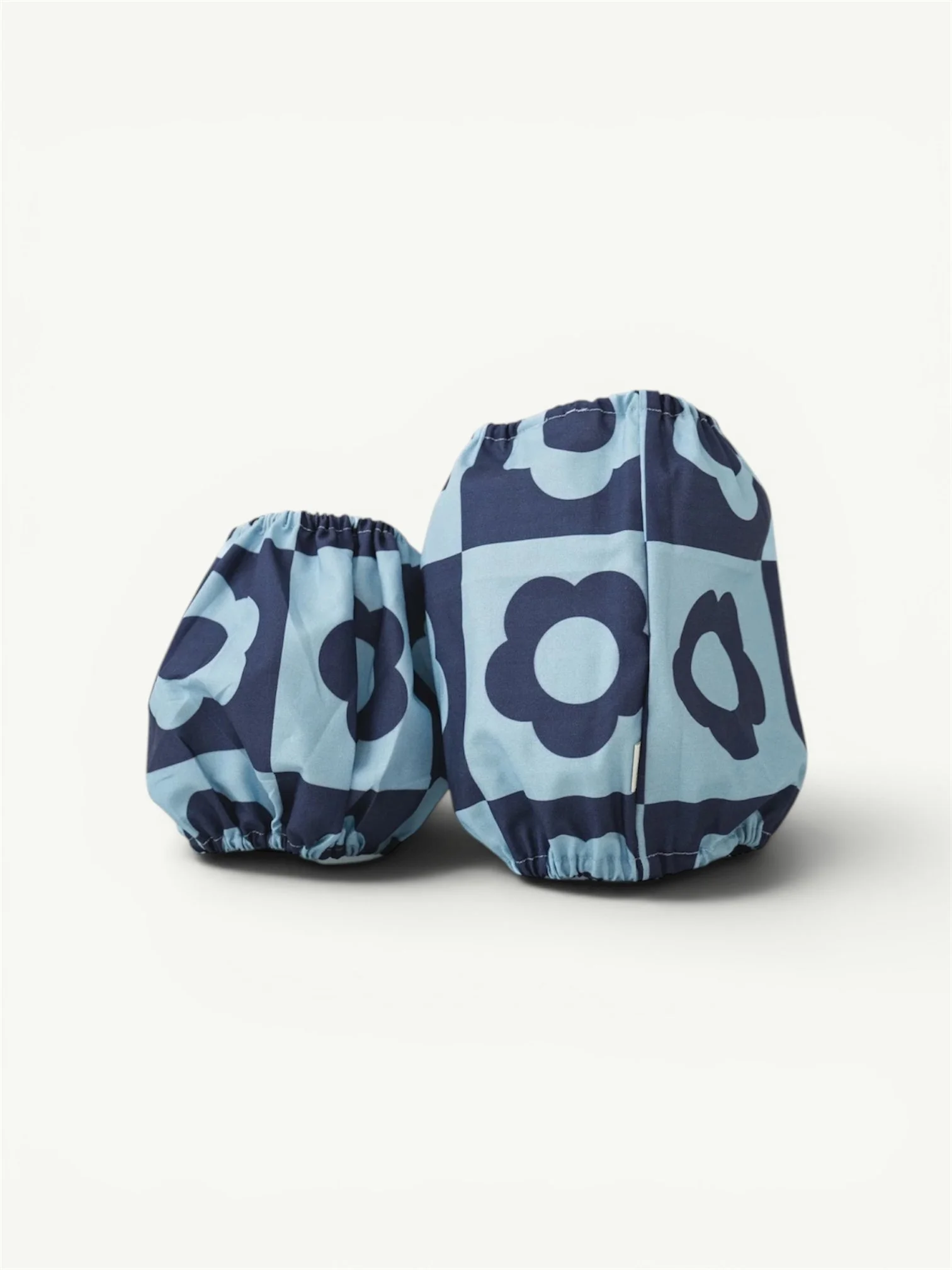 Snood bleu à fleurs  rétro  - Lou and Co