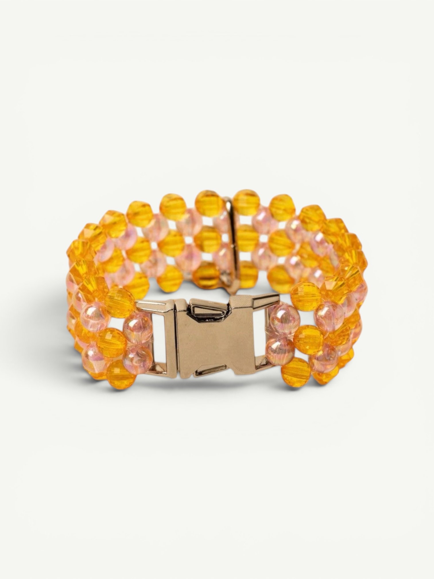 Collier perles orange & rose - Chez Eddy x Ninidogs