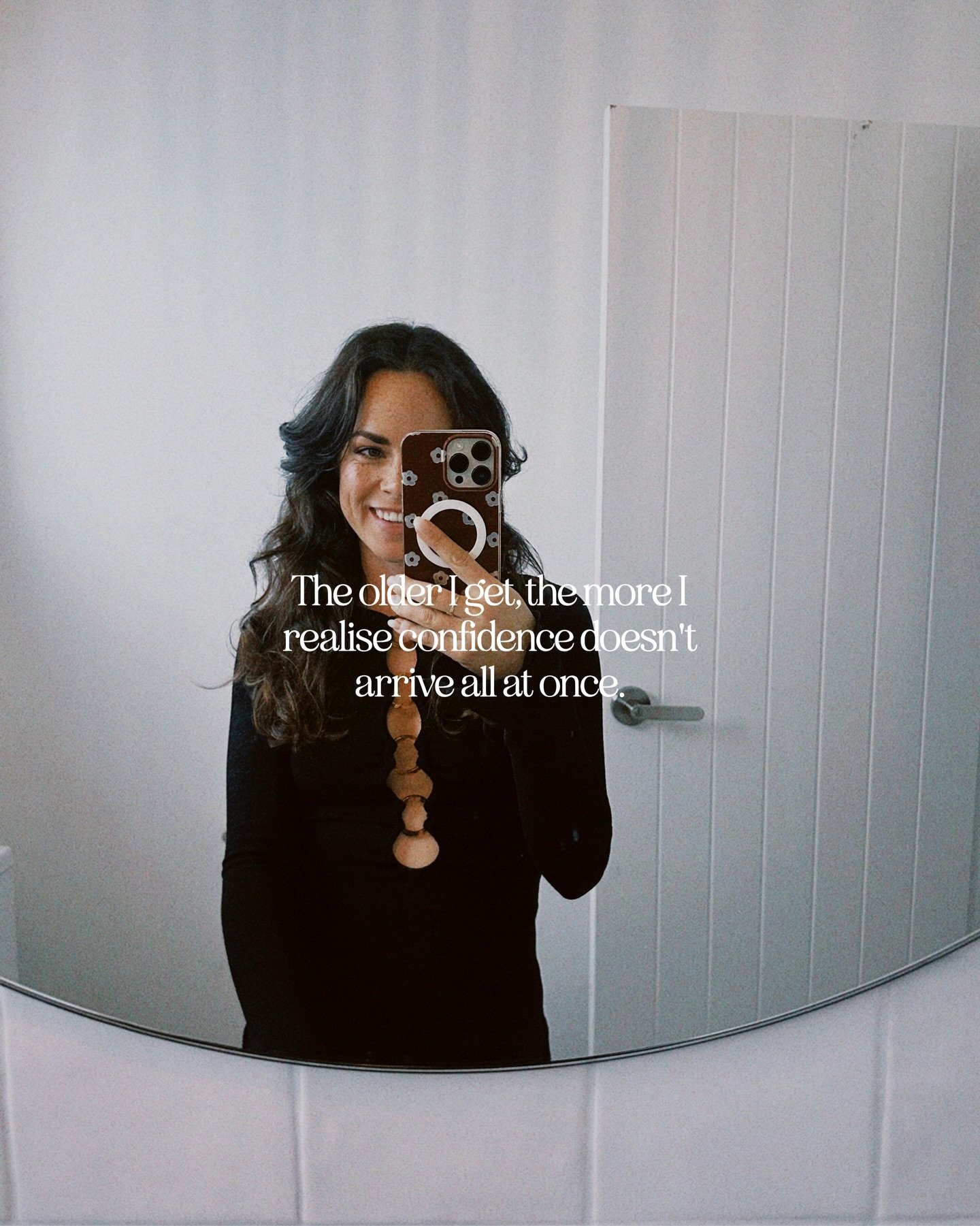 The older I get, the more I realise confidence doesn&rsquo;t usually arrive all at once (not for me anyway).

It grows! A little every time you back yourself, every time you put yourself out there &amp; every time you choose to keep going.

And as a 