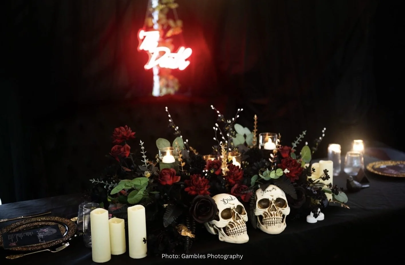 Gothic Backyard Micro Wedding