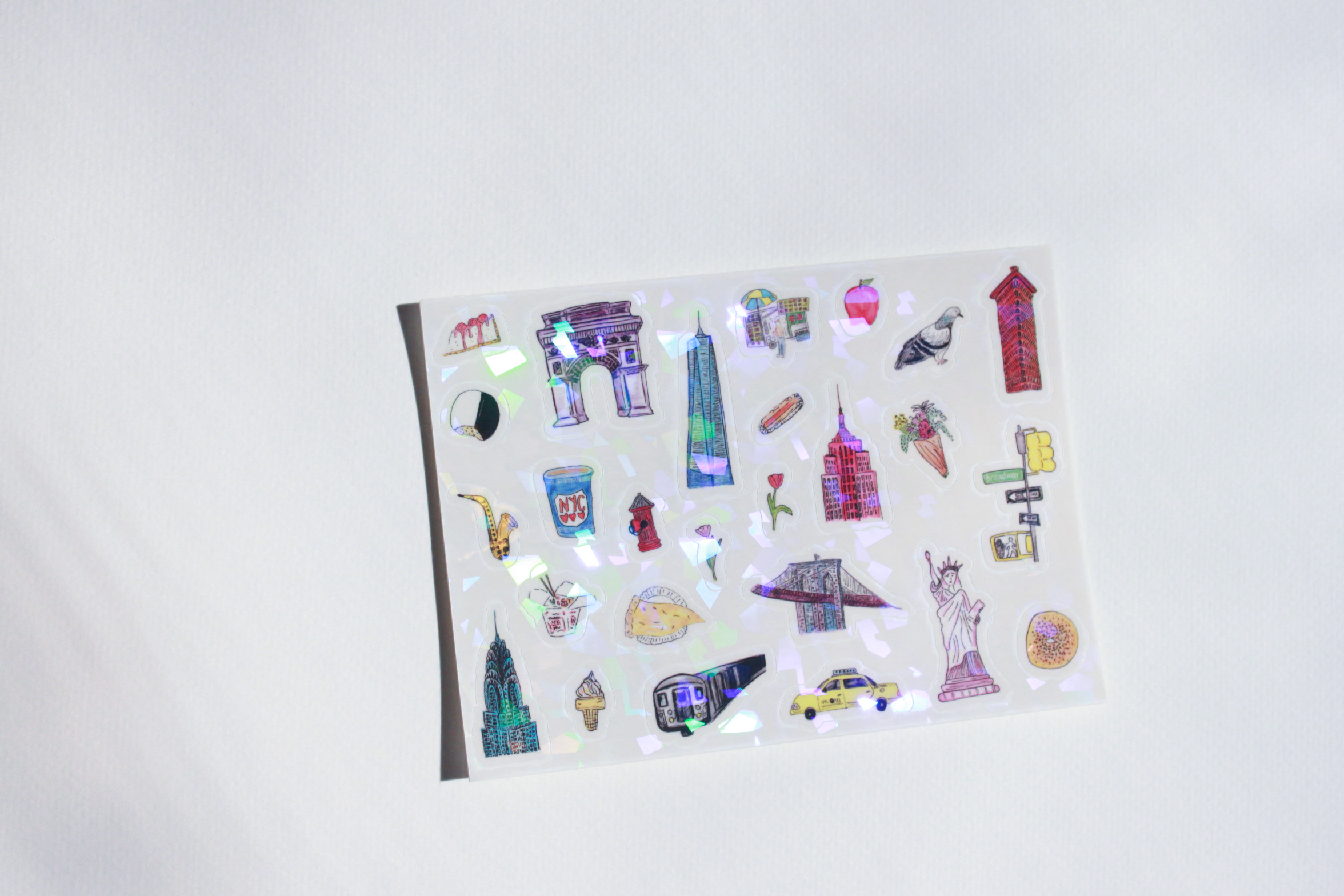 nyc doodle sticker sheet