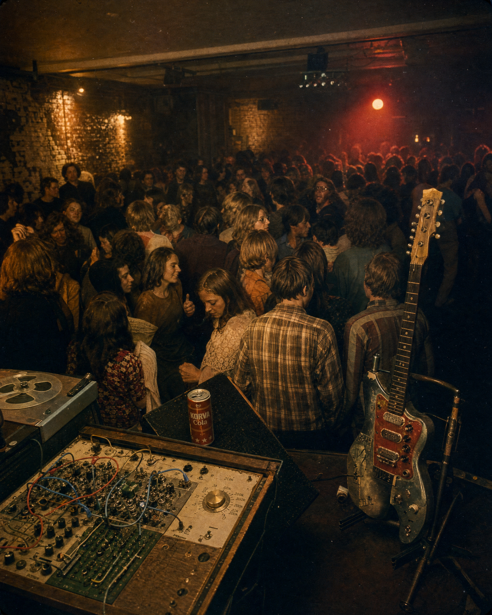 Gungha Club Artefact -  Stage View of Equipment and Crowd.png