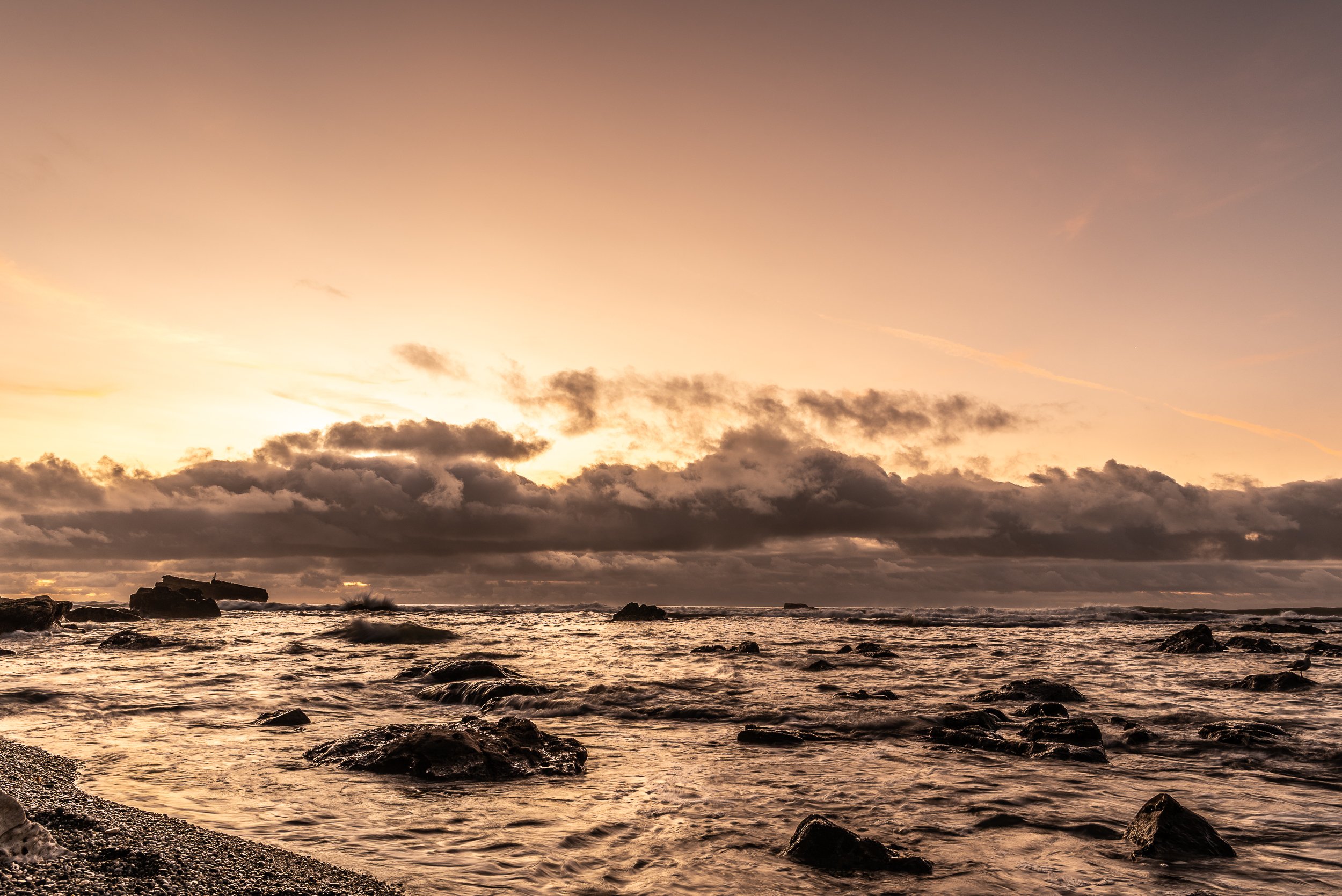 Sunset at Greymouth Beach | New Zealand