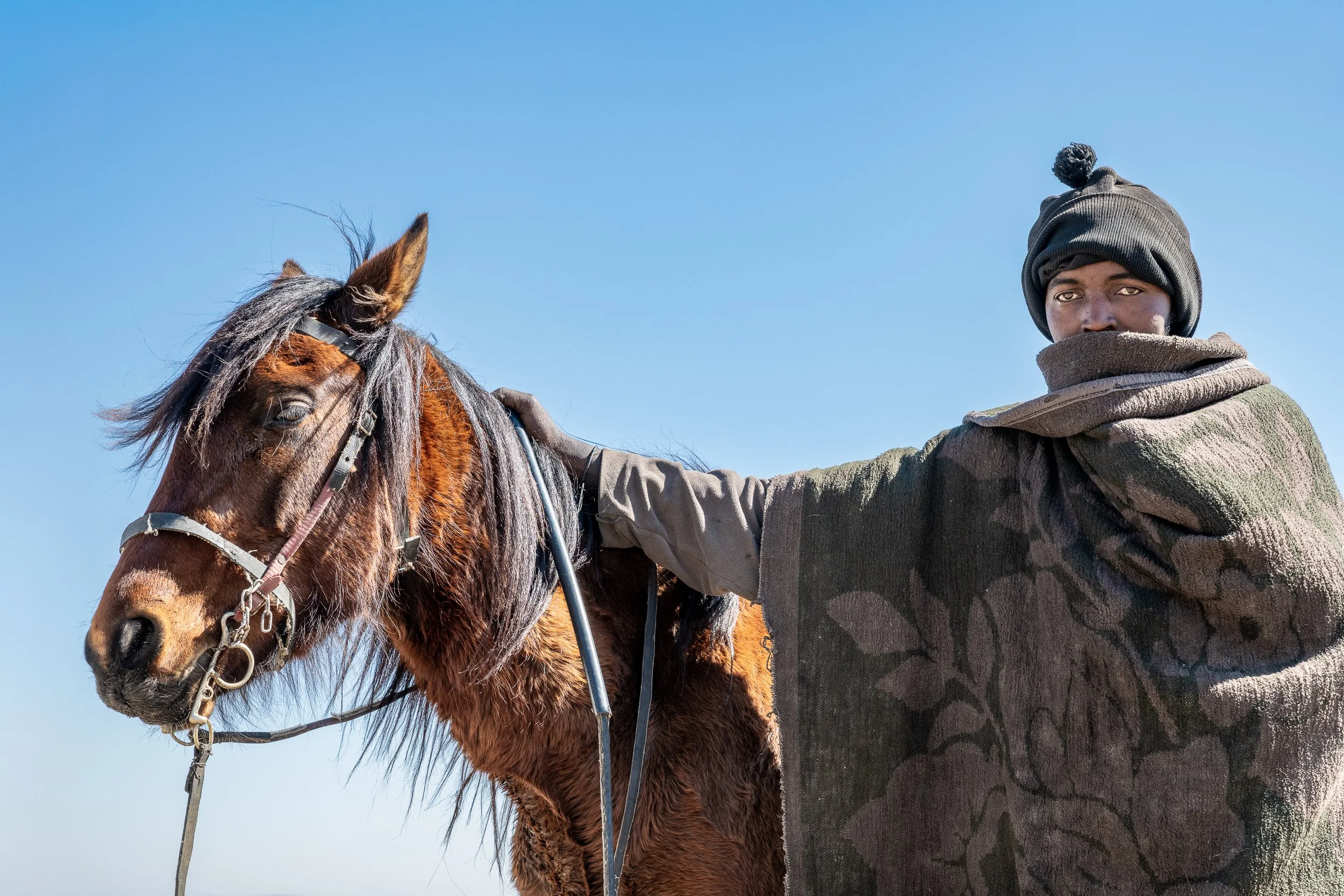 Boy with horse | Lesotho