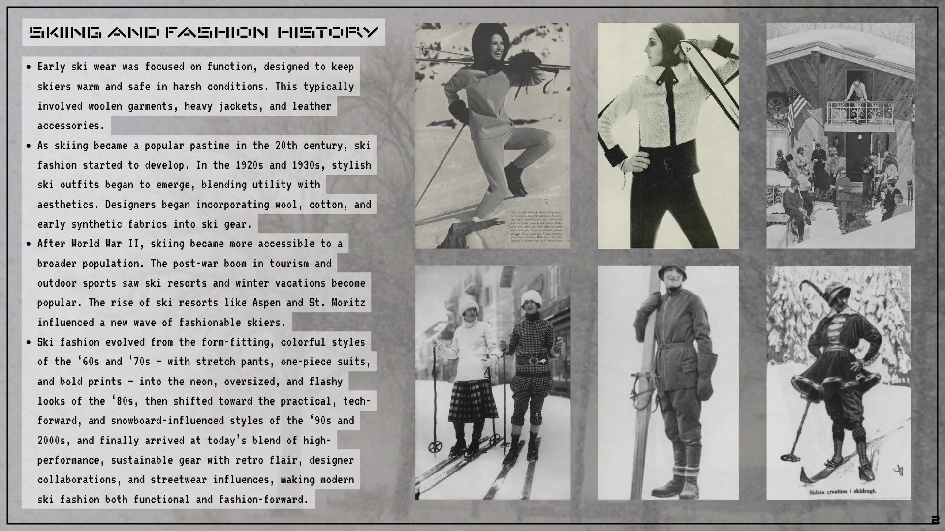 Skiing history