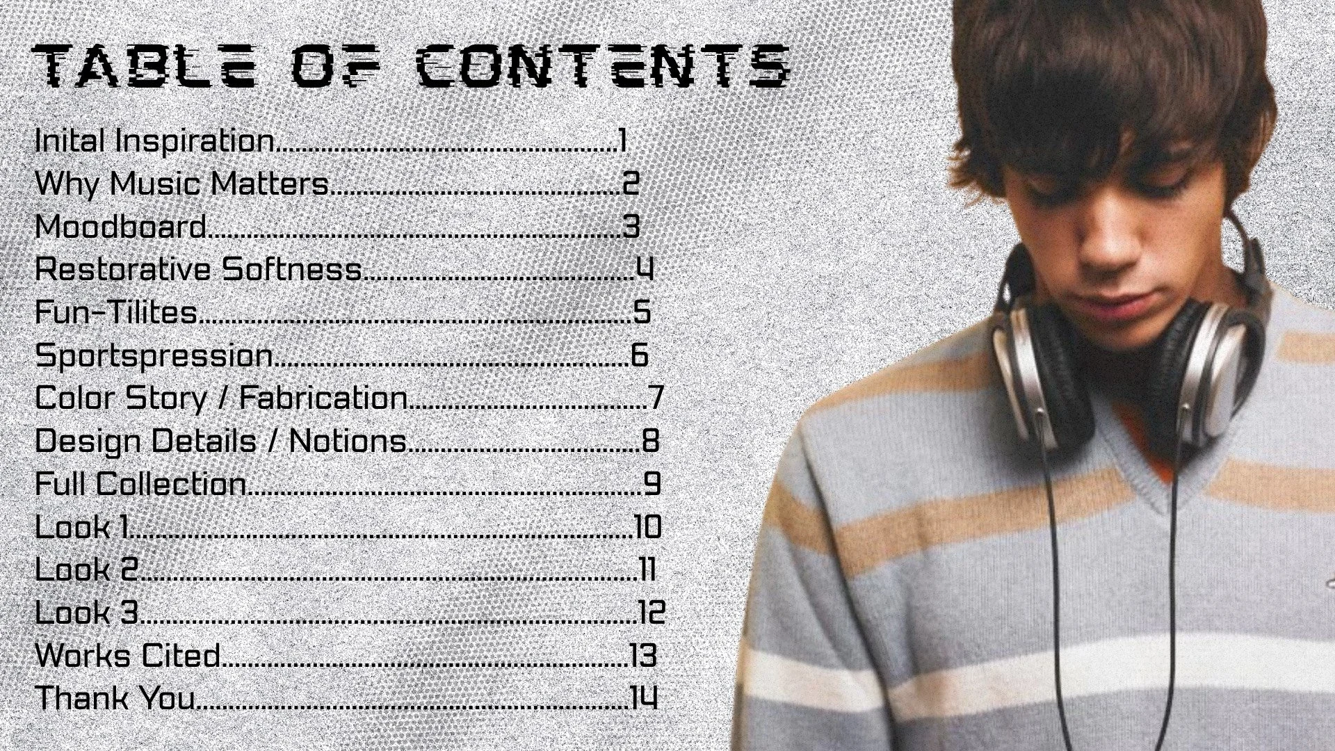 Table of contents