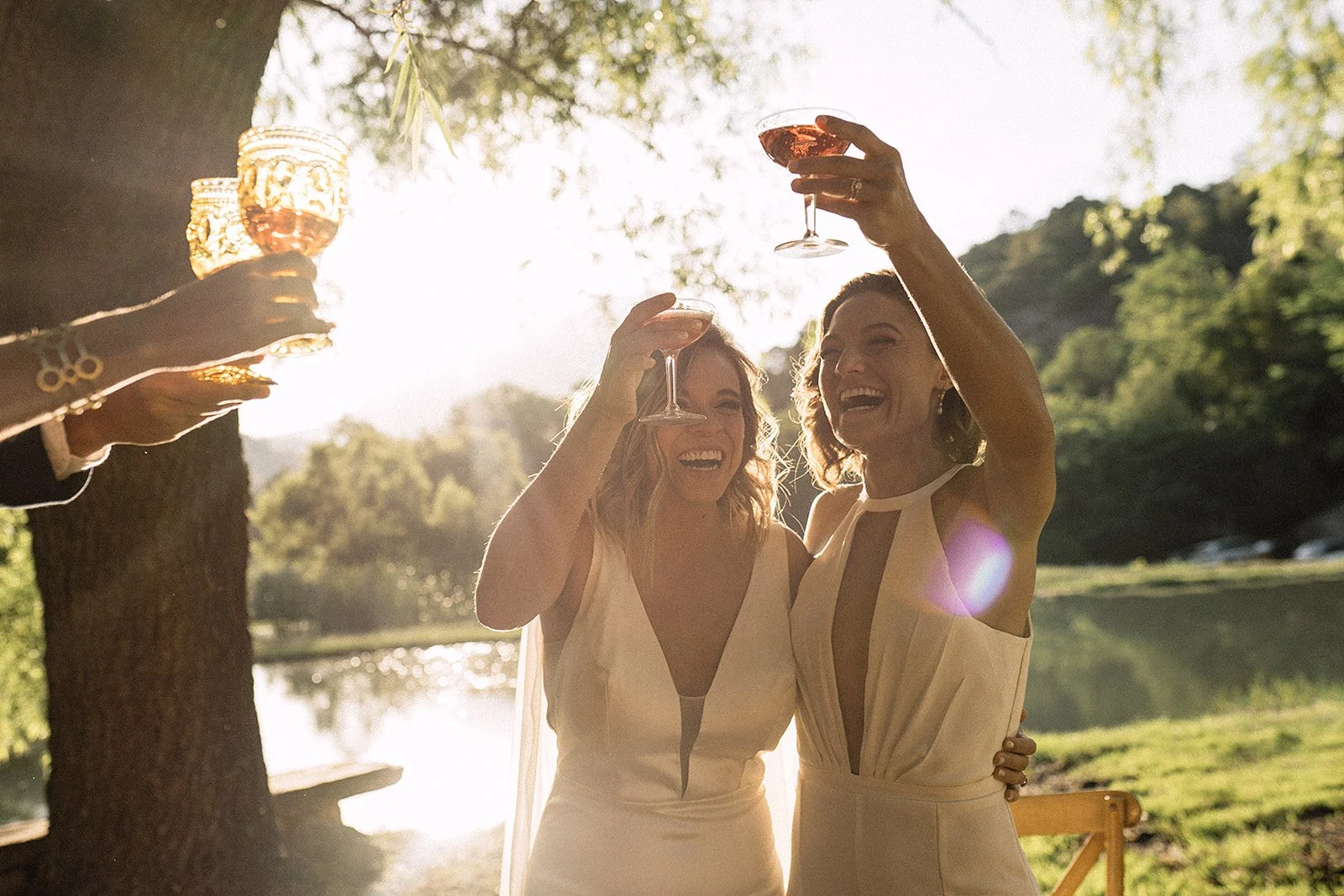 lesbian couple qedding toast.jpg