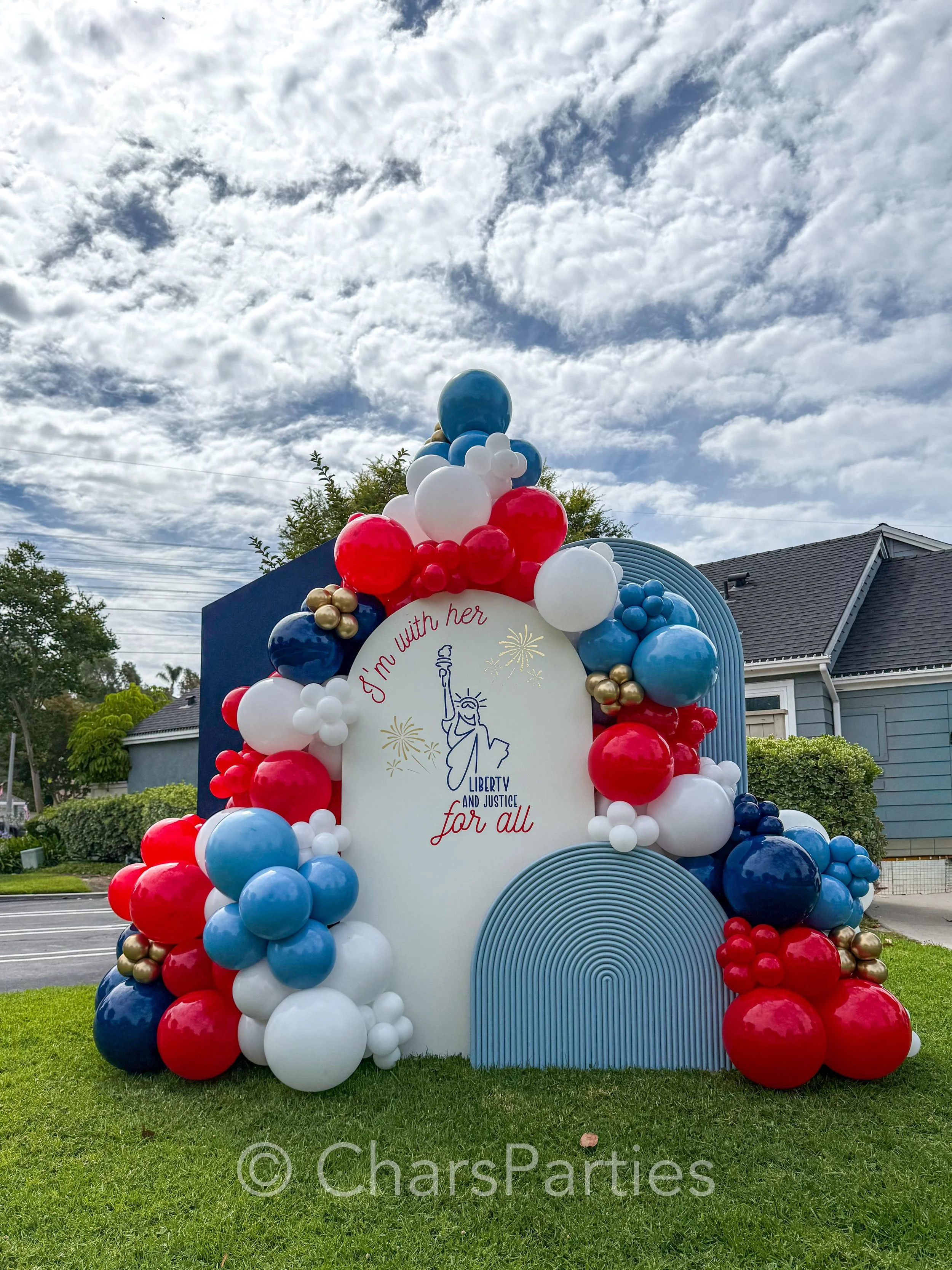 &ldquo;Liberty and justice for all&rdquo; &mdash; words that serve as both a foundational promise and a continuous journey. 🗽✨ 

When designing this backdrop, we wanted the Statue of Liberty to take center stage, not just as a classic icon, but as a