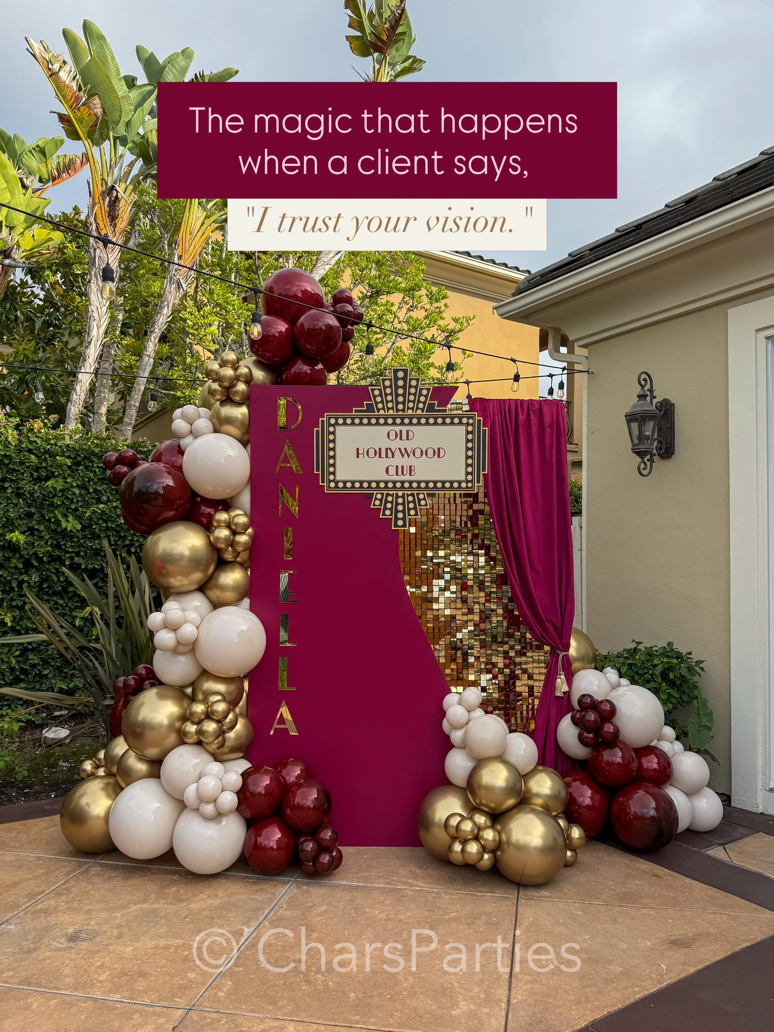 This is your sign to stop micro-managing your mood boards and let your vendors do what they do best! Daniella gave us total creative freedom, and we brought a level of luxury she never even dreamed of.

From the custom magenta backdrops to the cascad