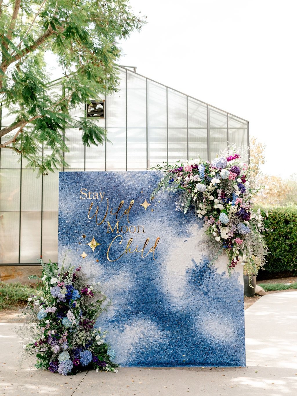 A mood board is just the beginning - the real magic happens when you bring together a team of vendors who know exactly how to bring it to life. ✨

For this celestial &lsquo;Stay Wild, Moon Child&rsquo; setup, every single detail from the textured bac