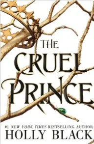Book cover of 'The Cruel Prince' by Holly Black, featuring a thorny, leafless branch.
