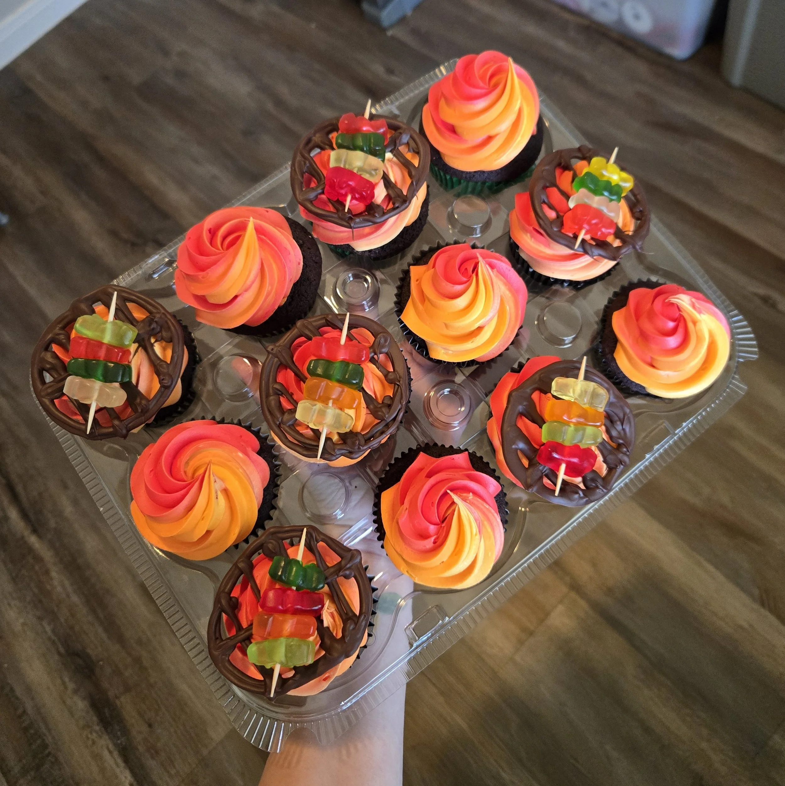 BBQ grill cupcakes