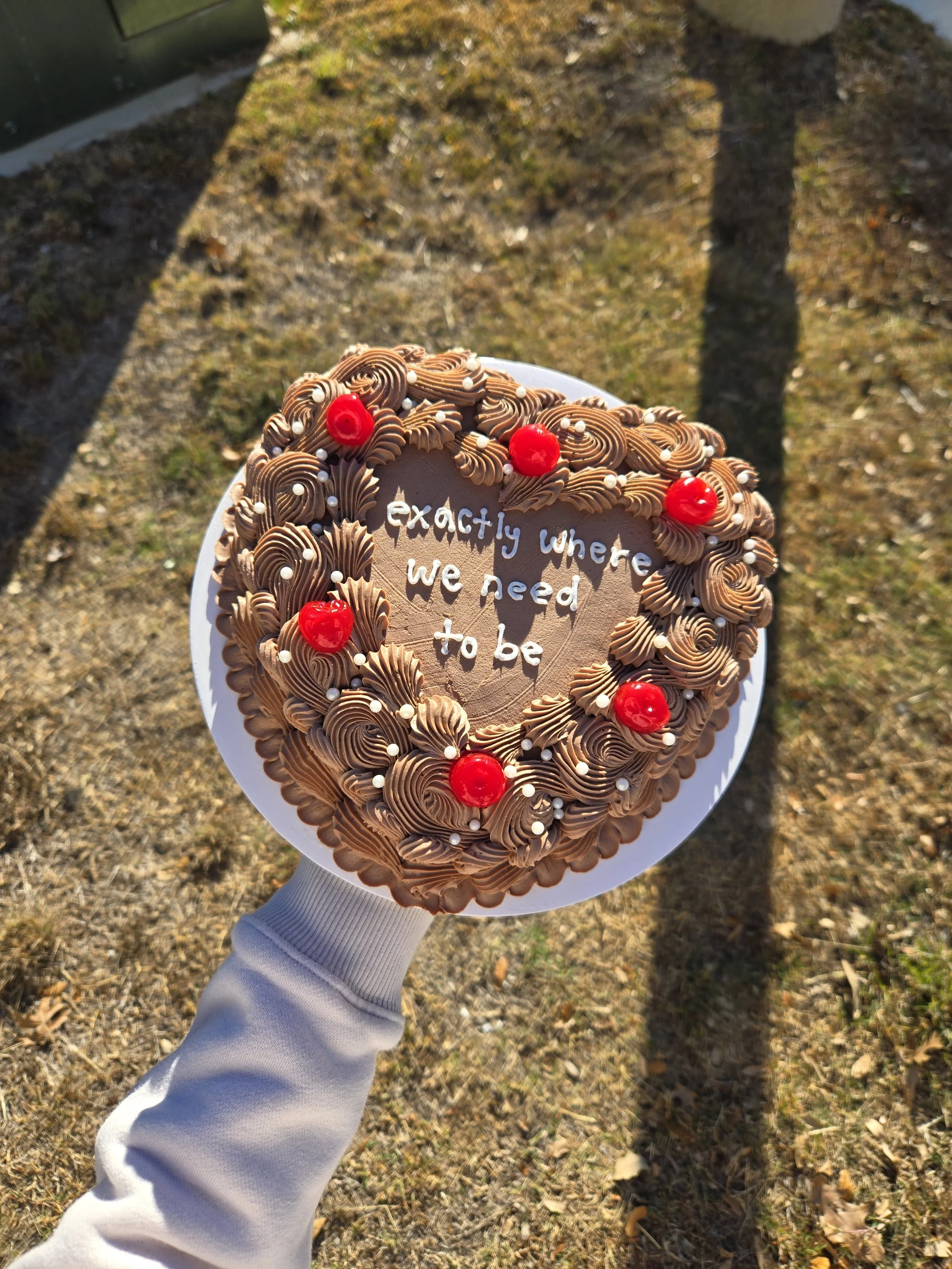 Exactly where we need to be cake