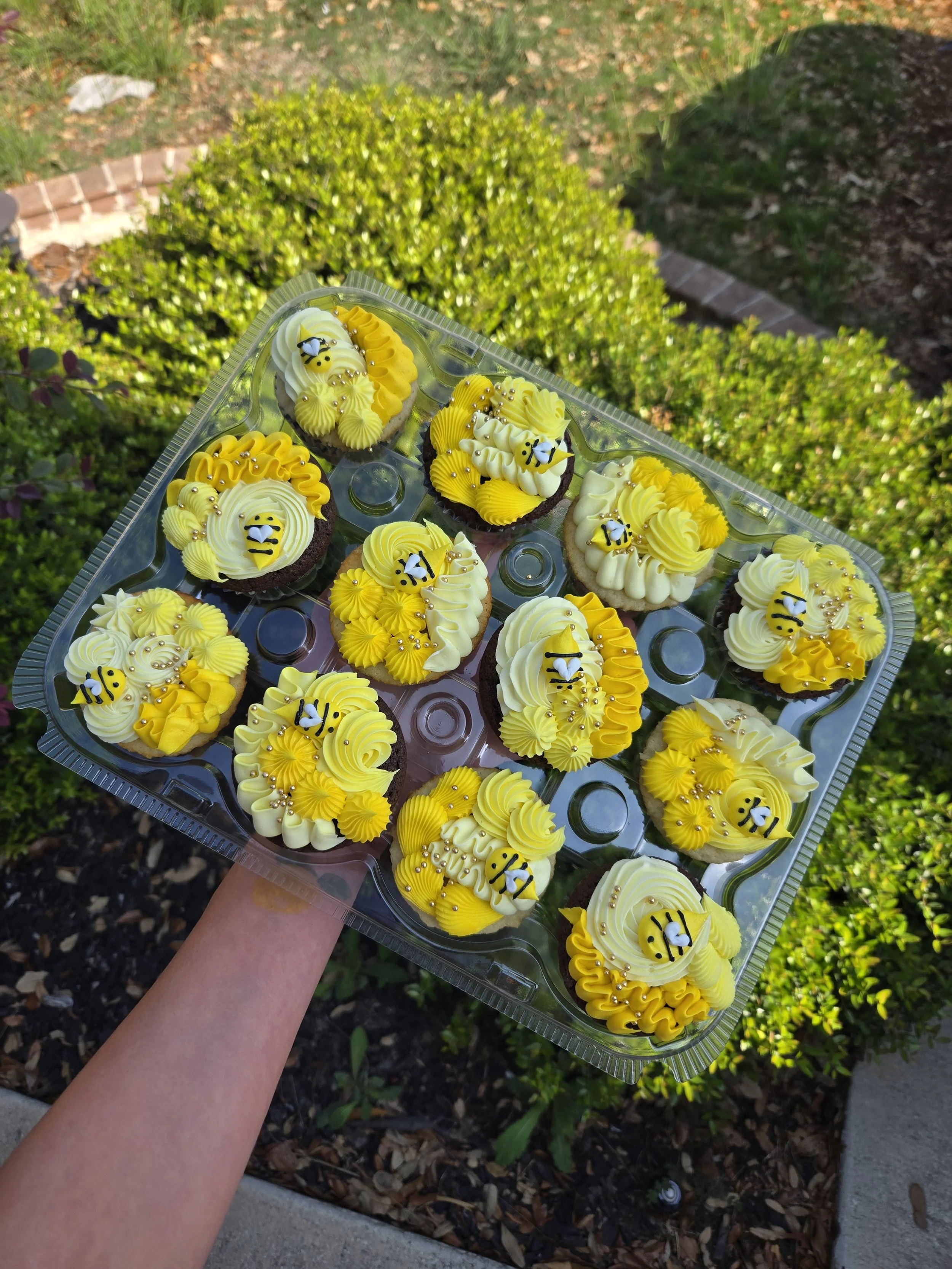 Bee cupcakes