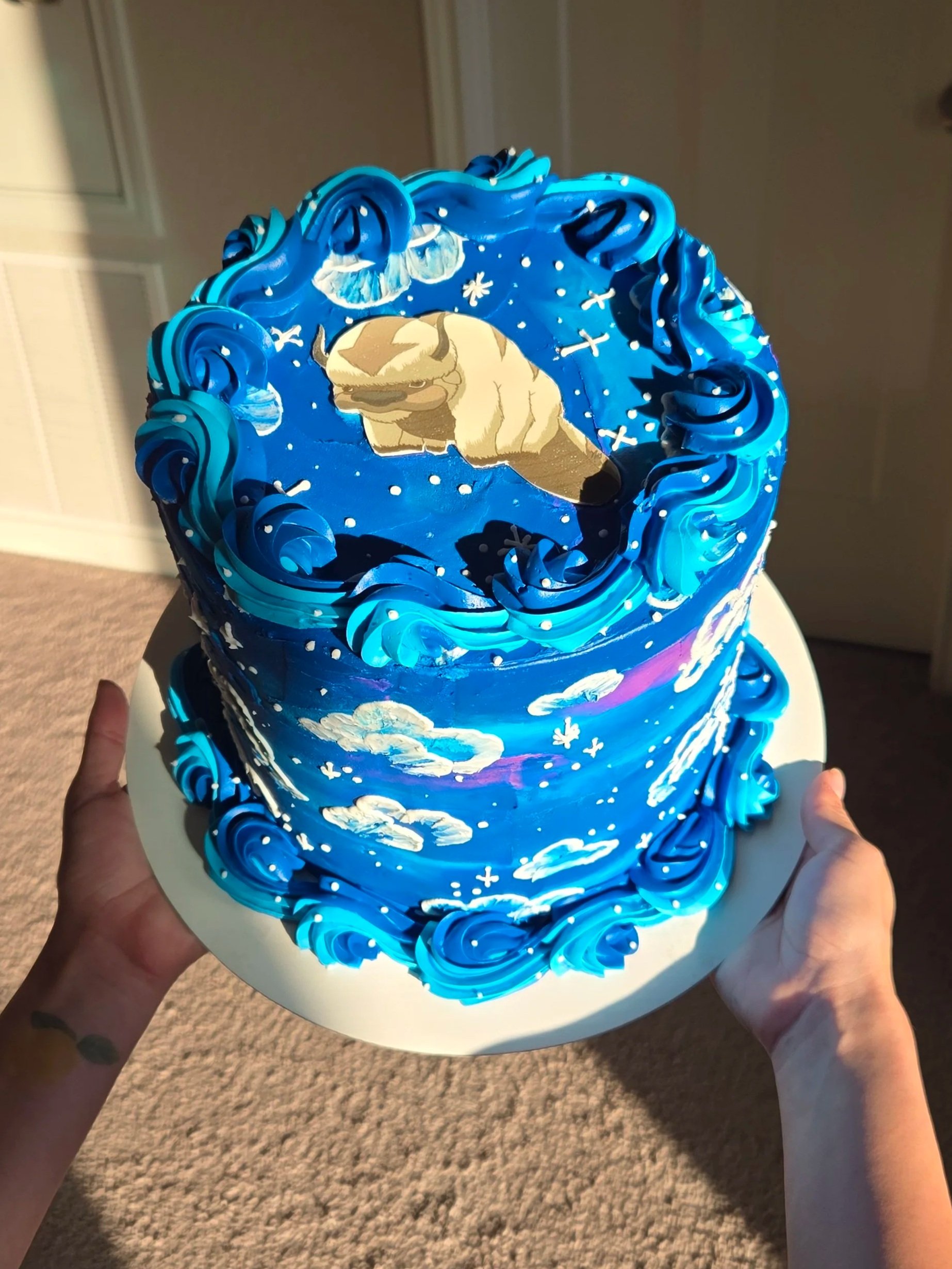 Avatar the Last Airbender cake. Appa cake.