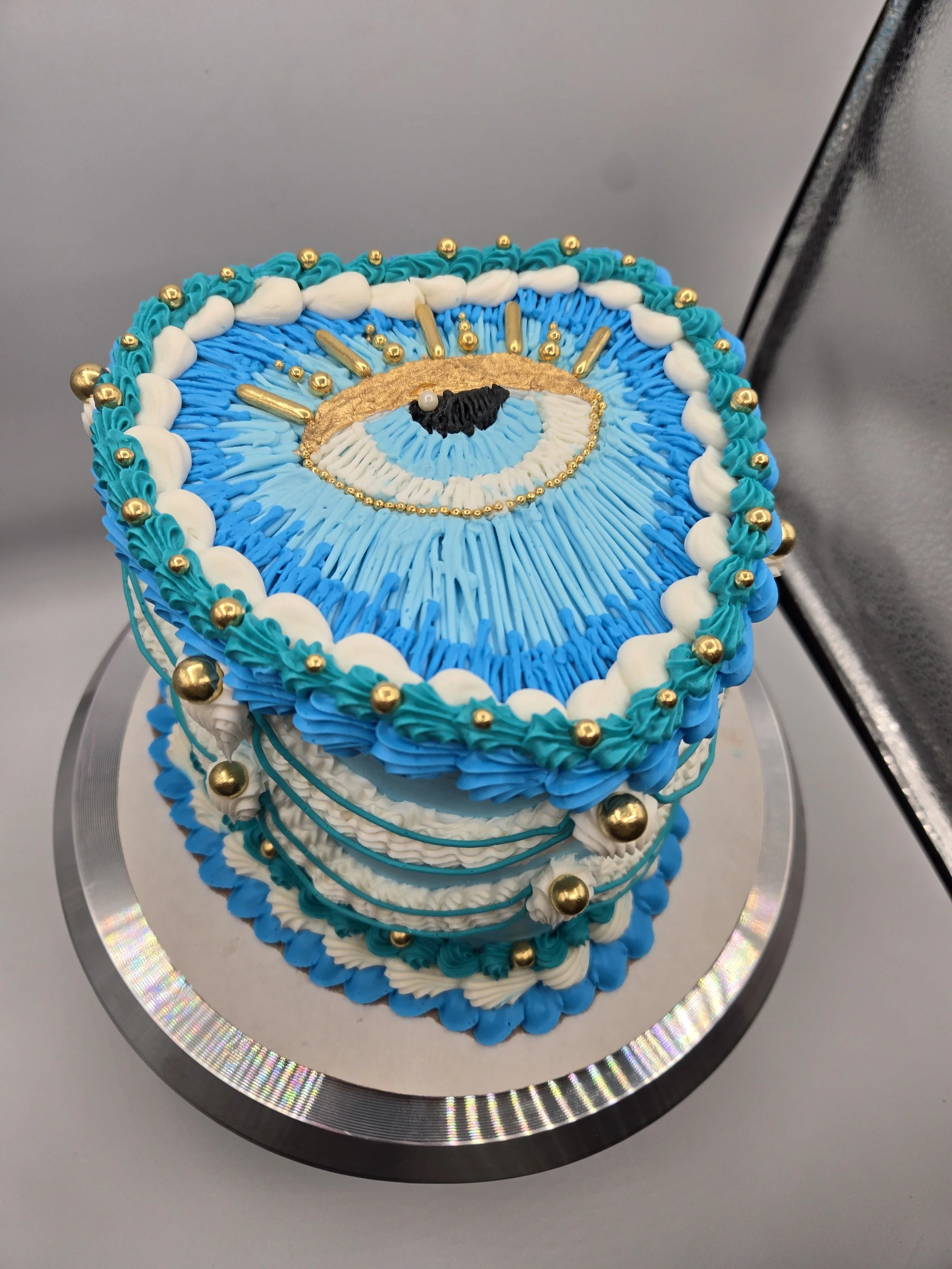 Evil eye cake. Eye of protection cake.