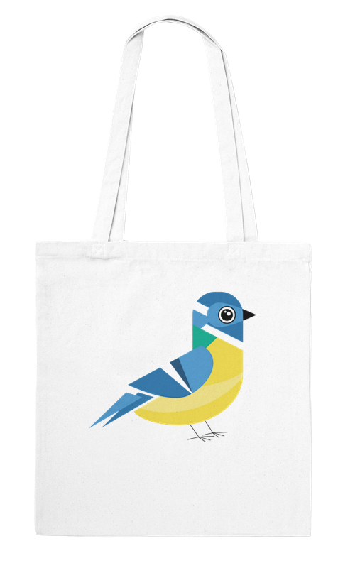 Blue Tit - Classic Tote Bag, White