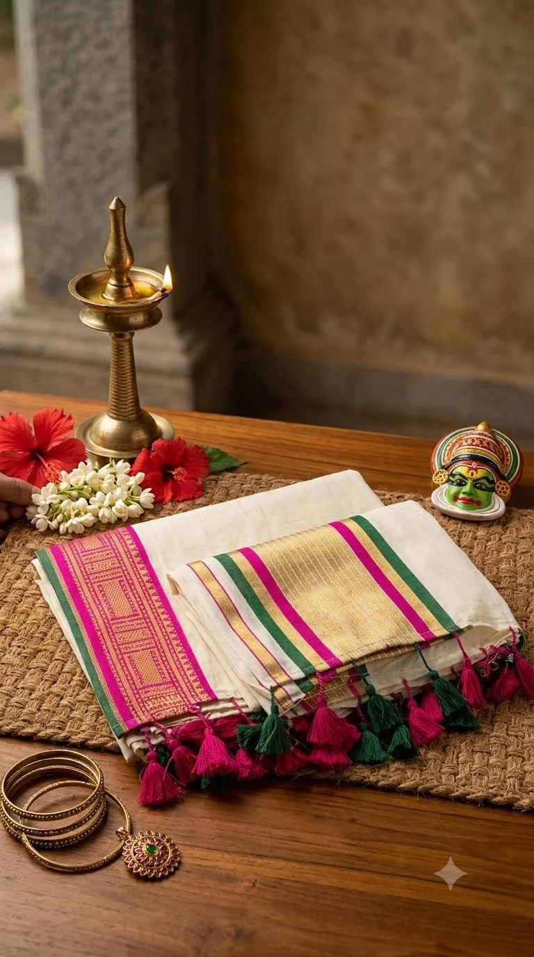 Kanchipuram Silk Saree with Golden Zari Work