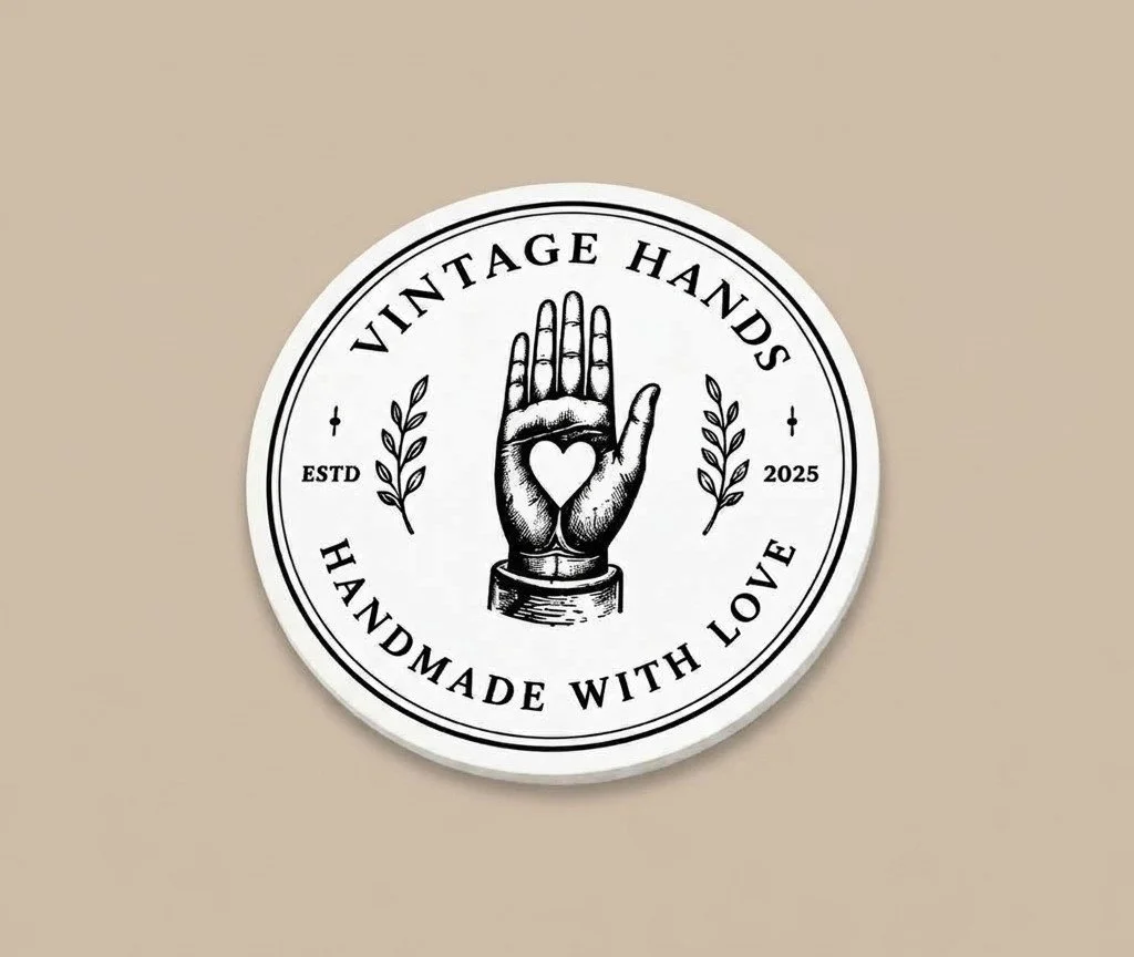 Vintage Hands Ceramic Coasters