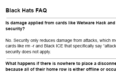 Black Hats FAQ