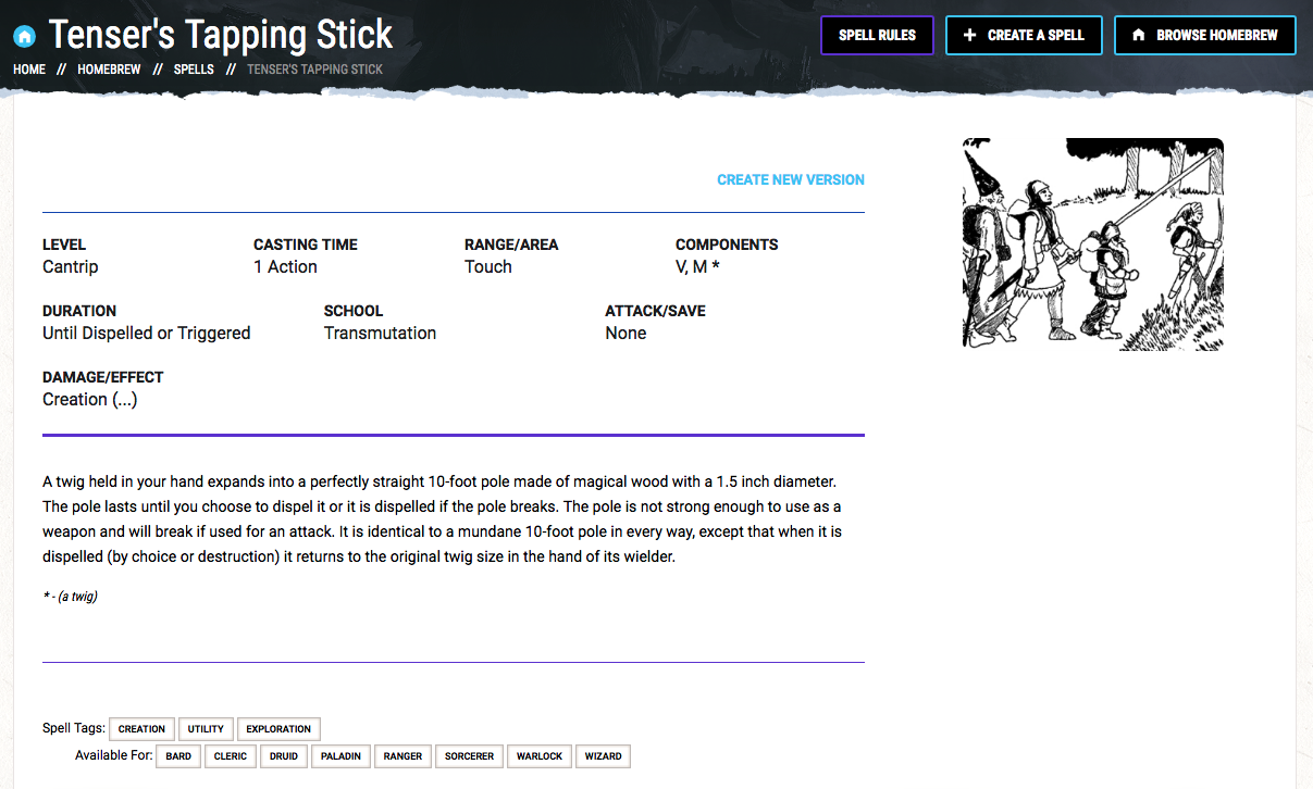 Tenser's Tapping Stick