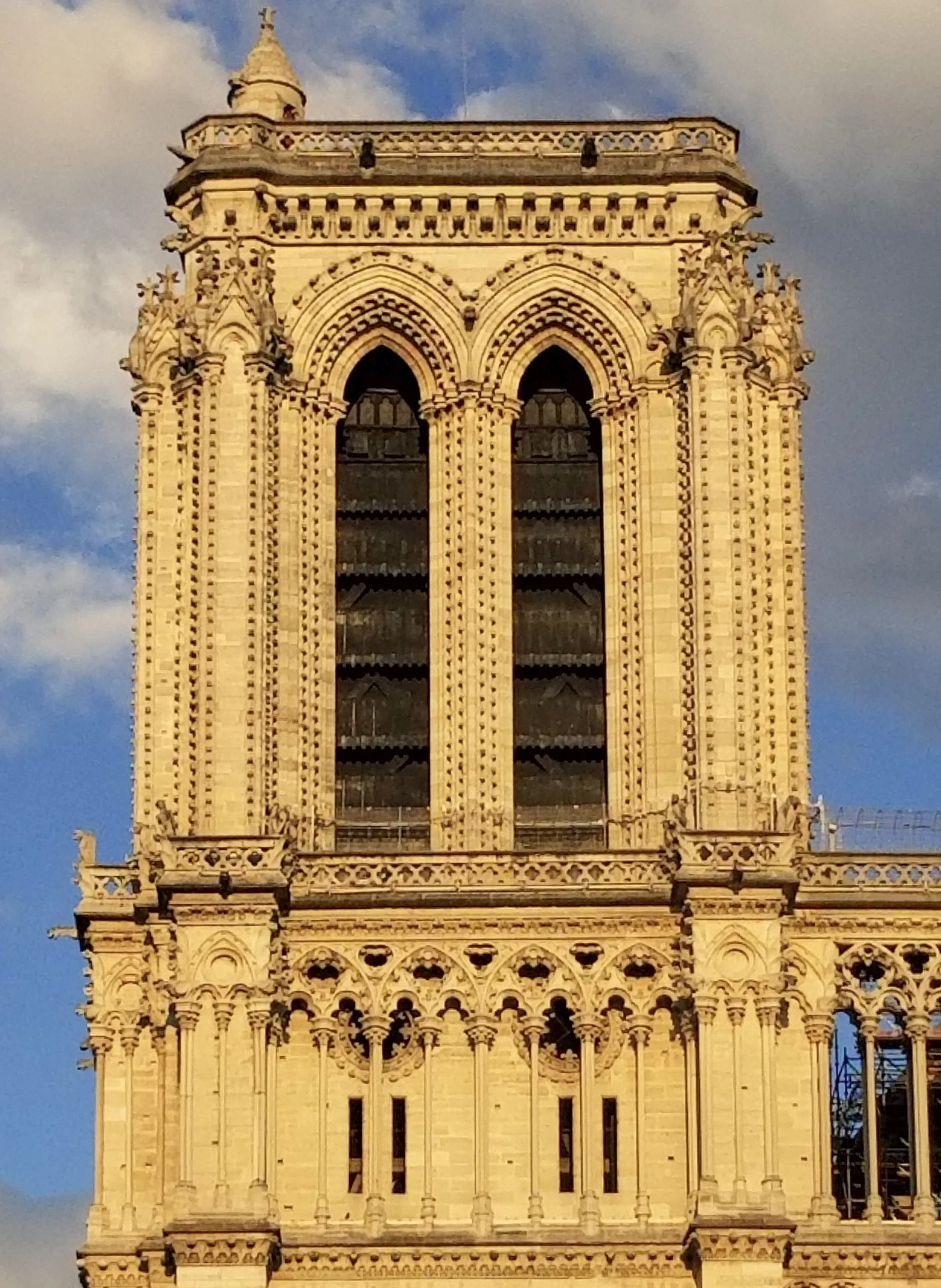 5x7 Matted Print - Notre Dame de Paris North Tower