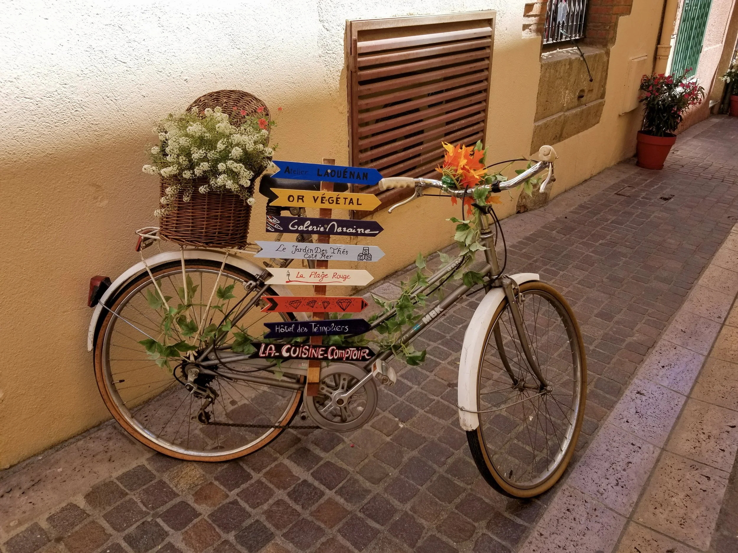 5x7 Matted Print - Le Vélo - Collioure, France
