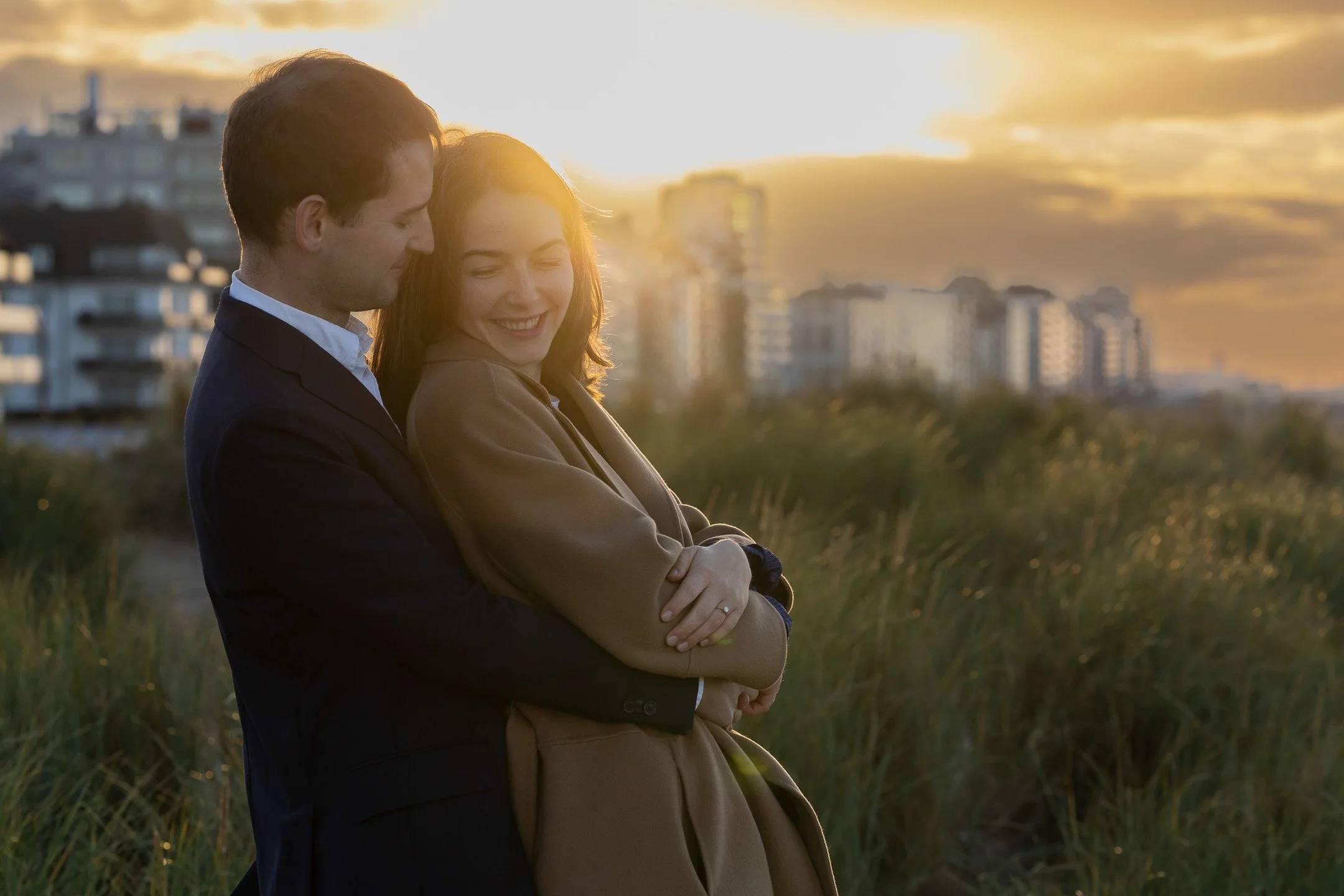 Engagement shoot, beach photos, Knokke-Heist photographer 