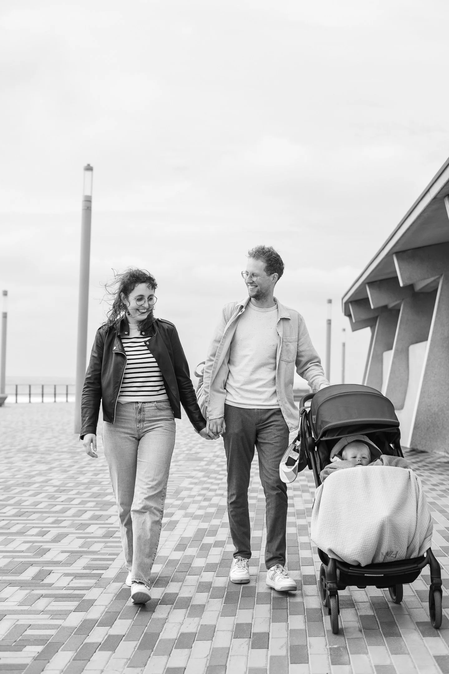 Mothers Day family shoot, beach photos, Wenduine, België