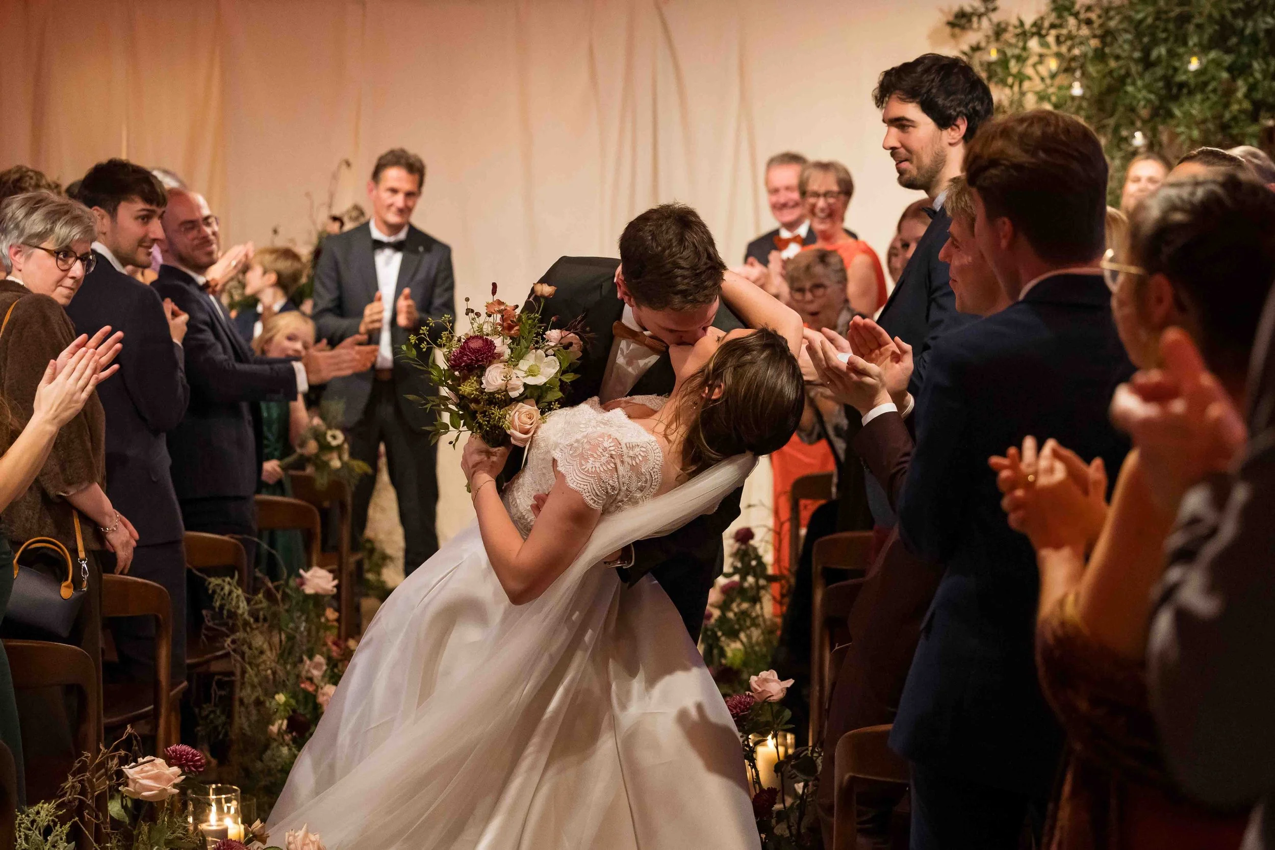 Wedding ceremony, decoration, Hoeve De Blauwpoorte, Damme Blanche wedding planner, Atelier Détail by Stéphanie